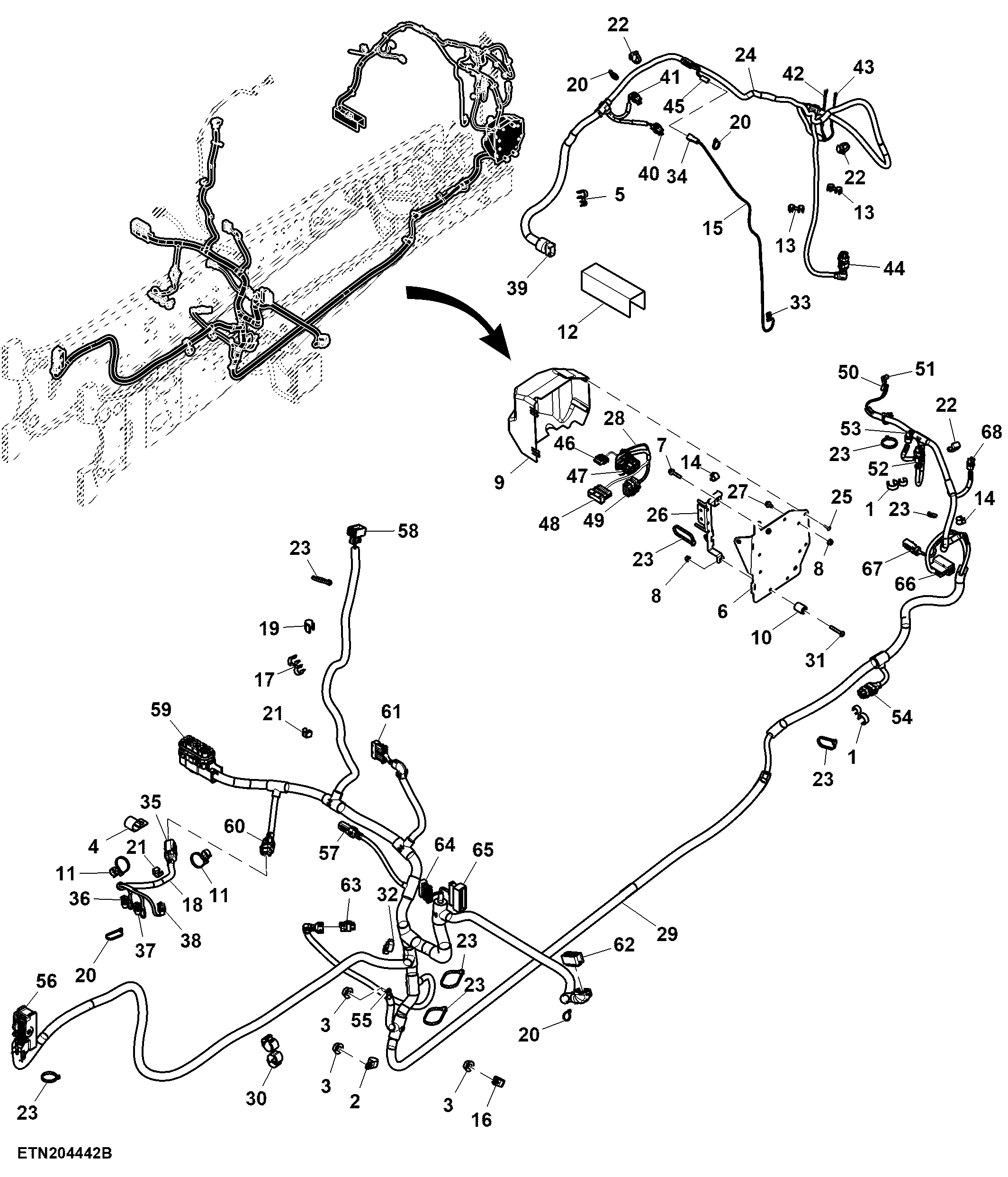 Wiring Harness, Front Chassis, W/ Front Controller