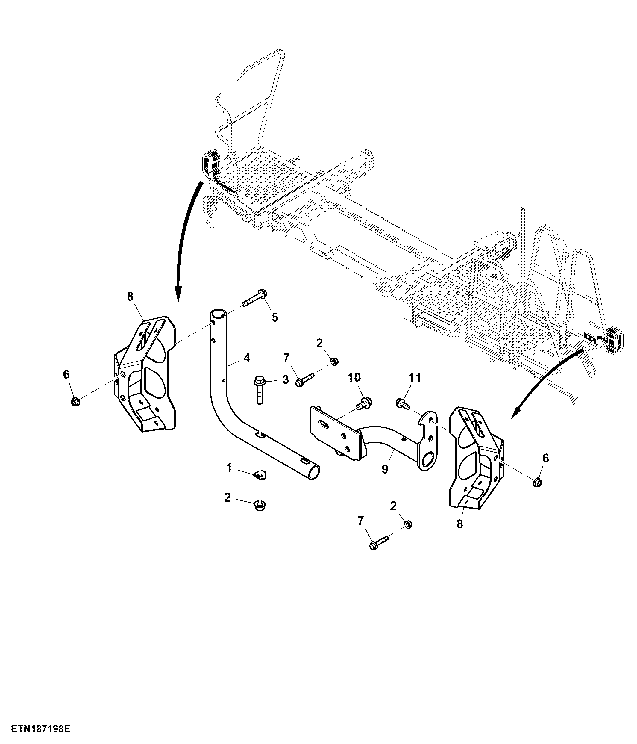 Bracket, Front Ladder Light (For North America)
