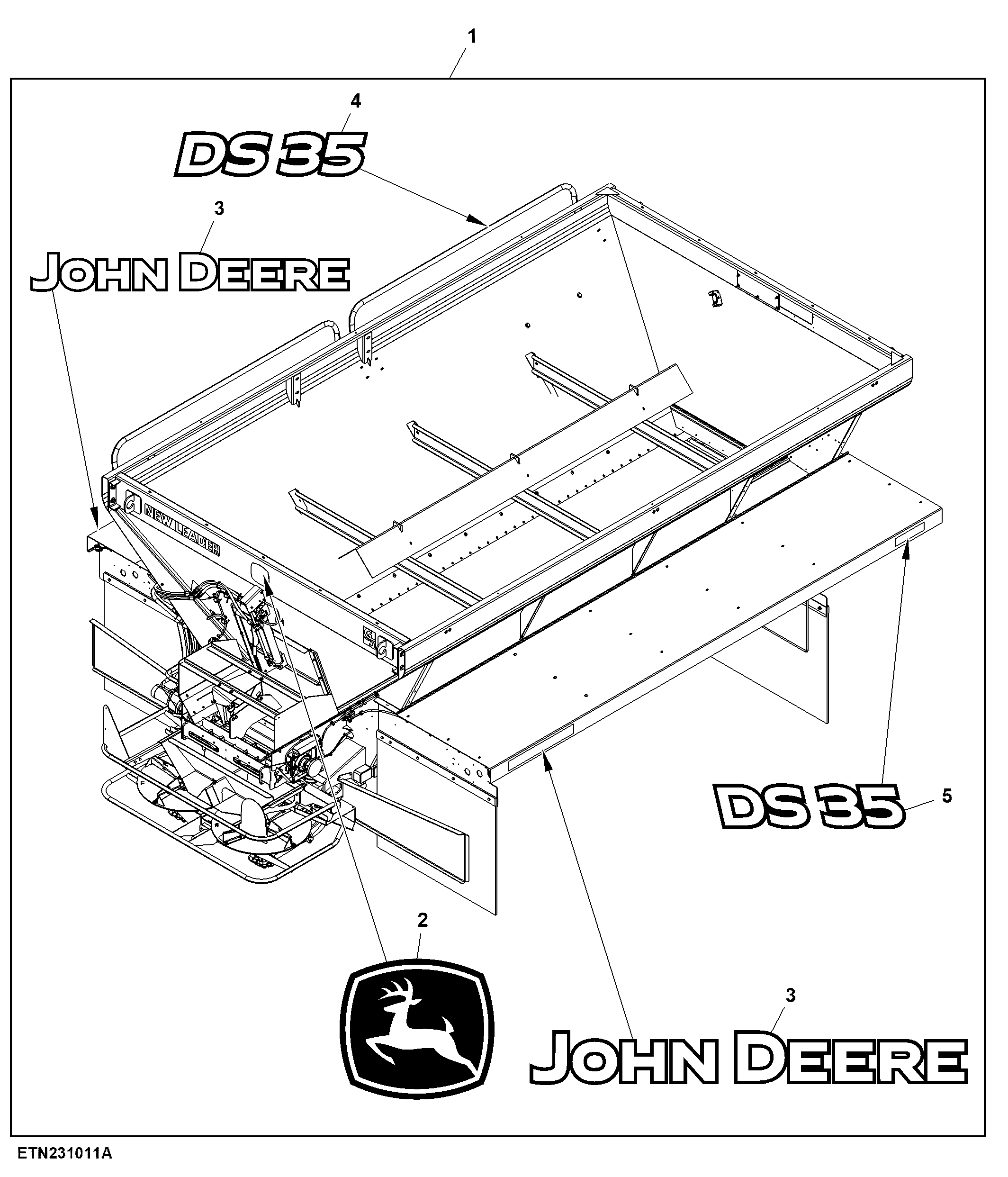 Drybox Spreader, Single Bin, 5000 G5, 304 Stainless Steel