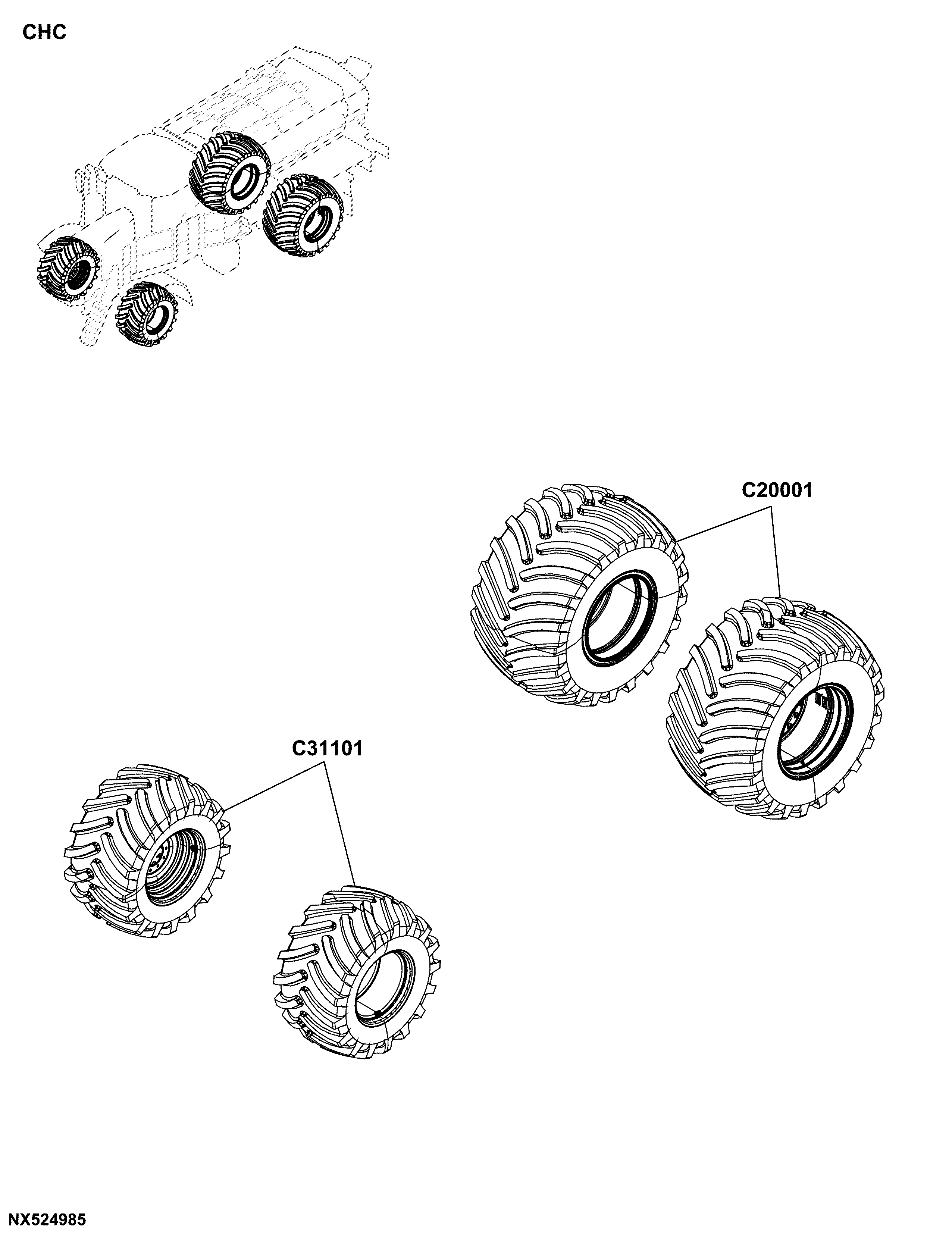 CHC Tire / Wheel and Weight