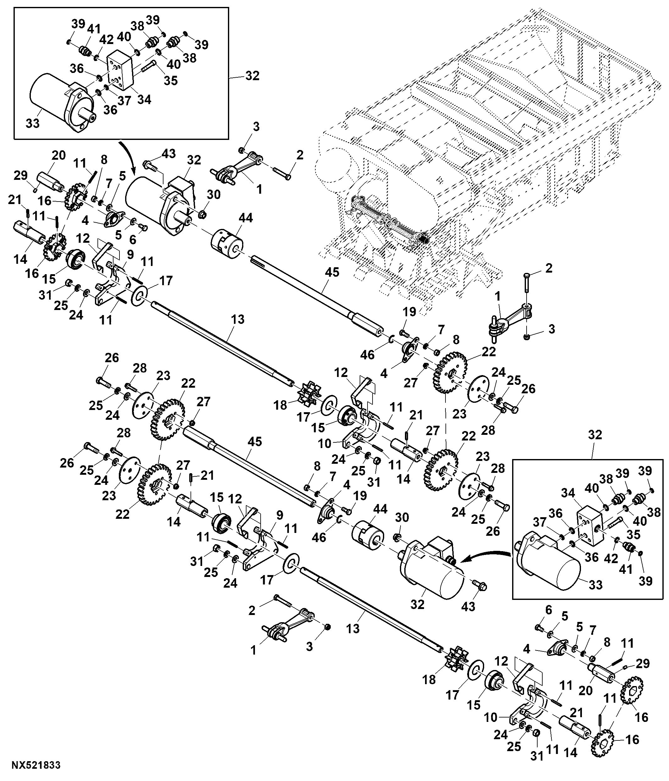 Hydraulic Motors, Dry Spreader Granular Bin