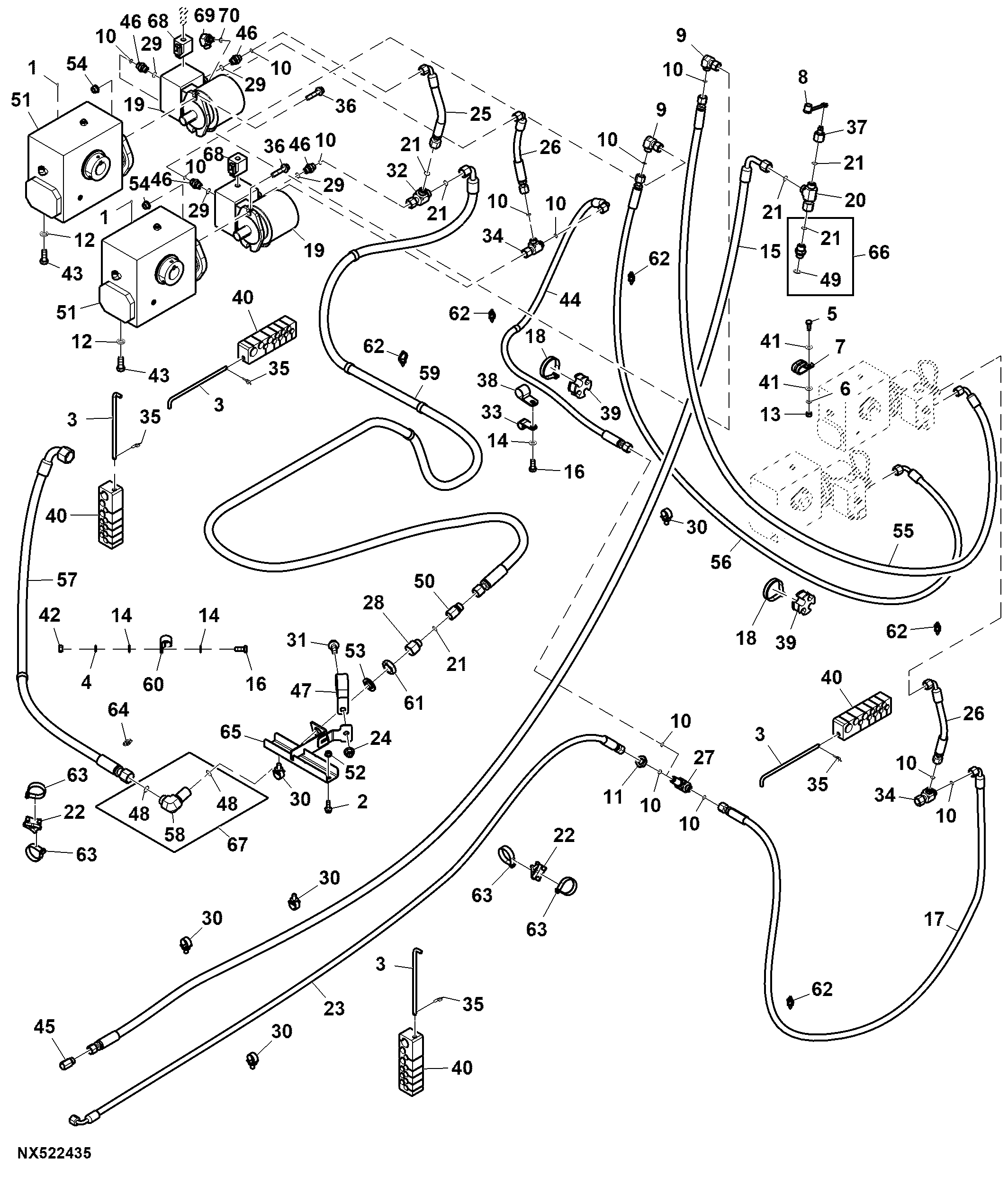 Hydraulic Hoses, Dry Spreader, Dual Bin Distribution (2 of 2)
