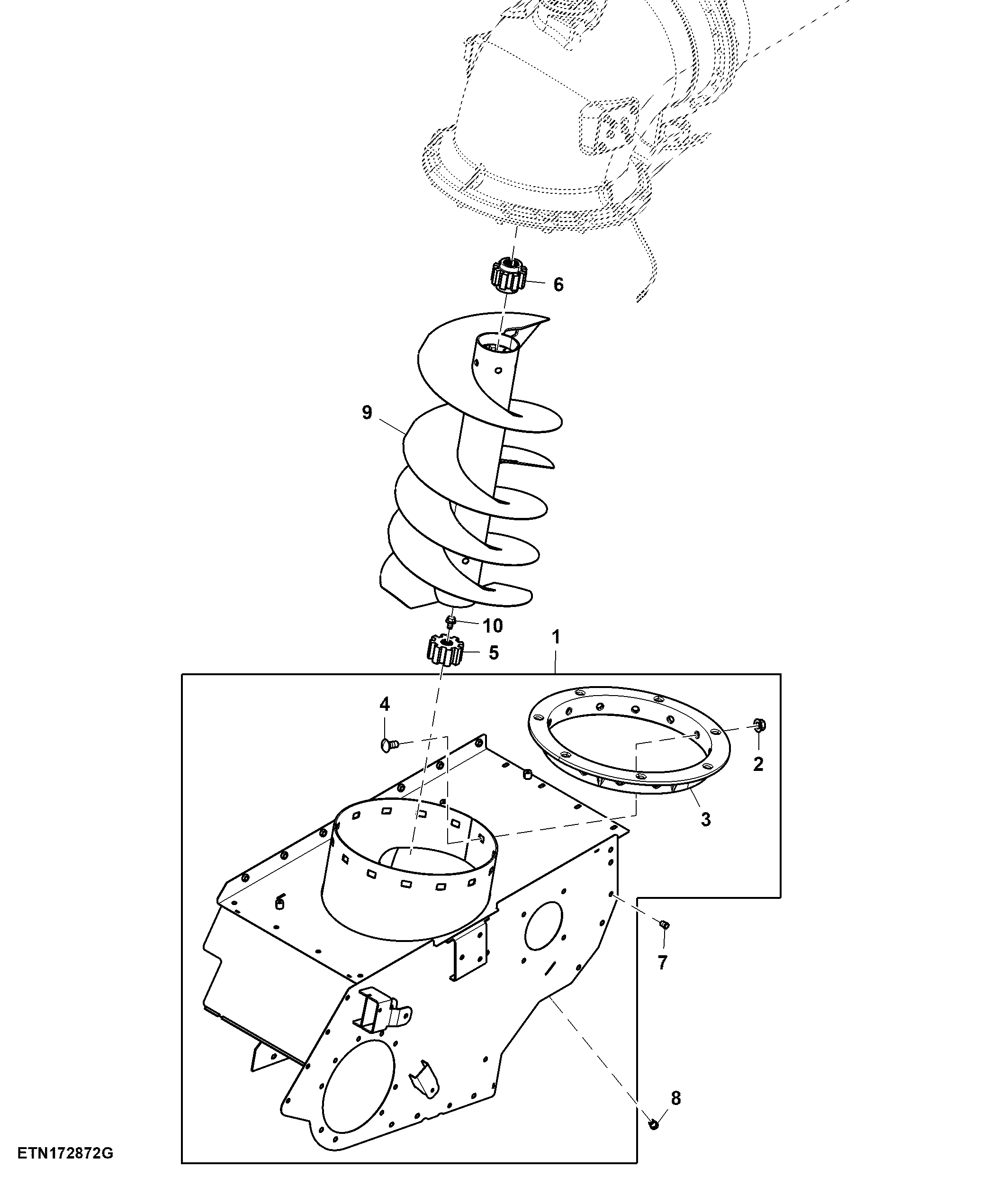 Vertical Auger and Charge Housing, High Unloading Rate, Regular Wear
