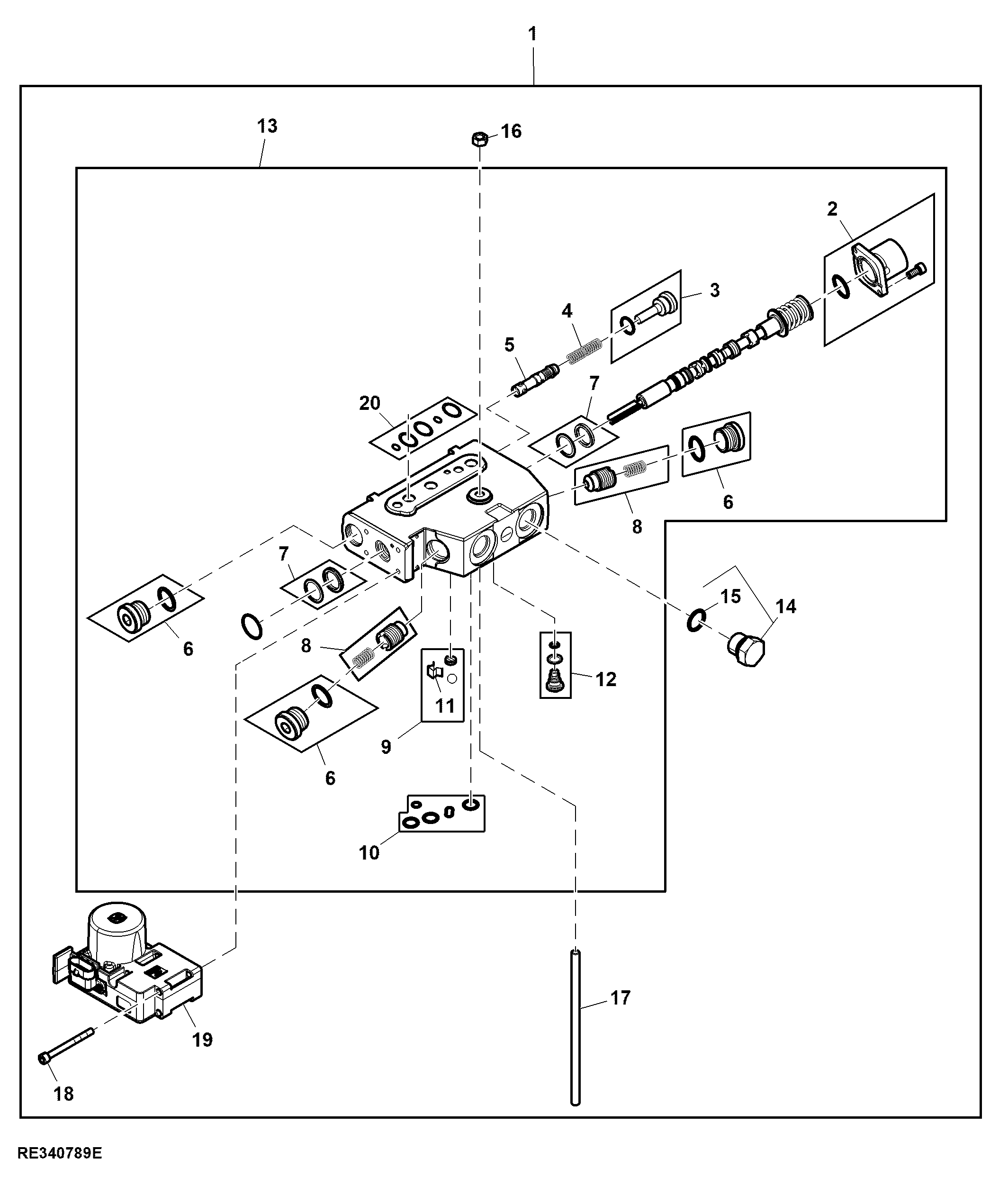 Valve, Add 3rd-SCV, W/O Front Hitch, Attachment