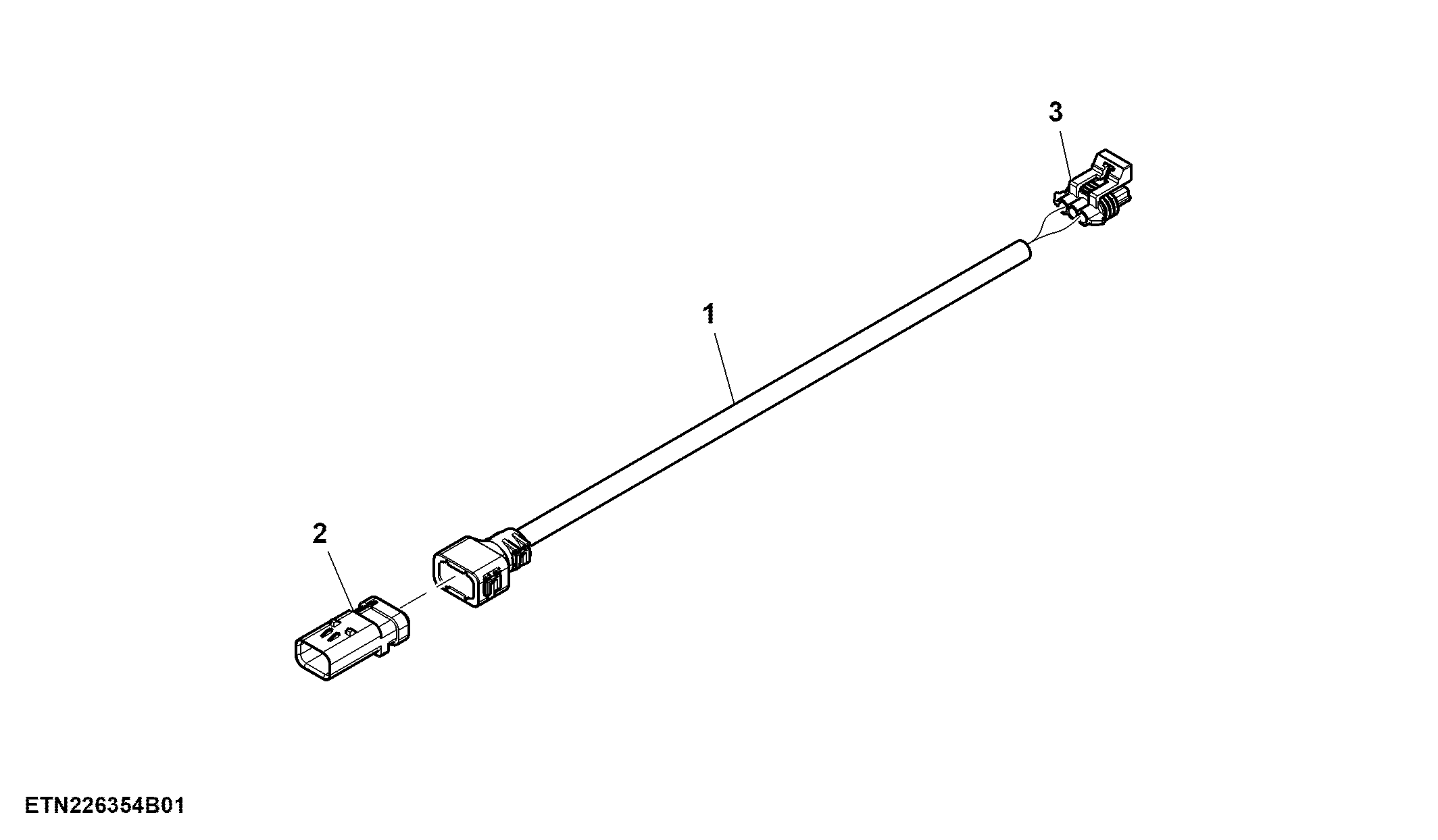 Wiring Harness, Amber Front Warning Light (2 of 3)