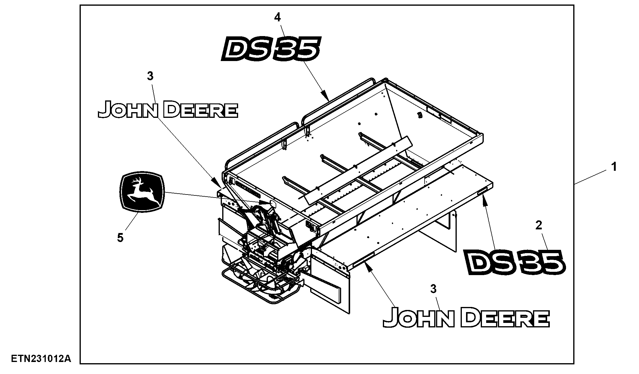Drybox Spreader, Single Bin, 5000 G5, 409 Paint