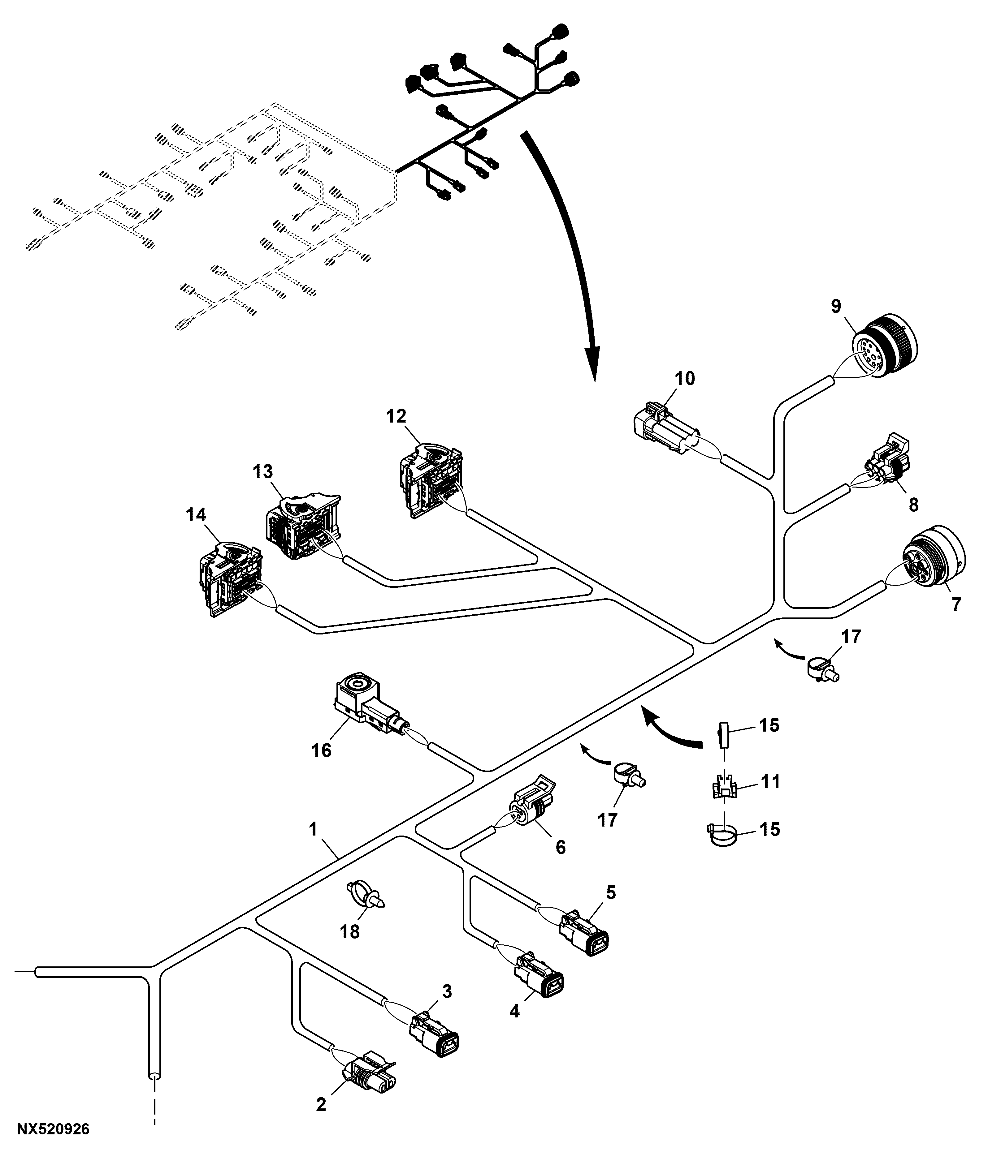 Chassis Wiring Harness, Dry Box Spreader (3 of 3)