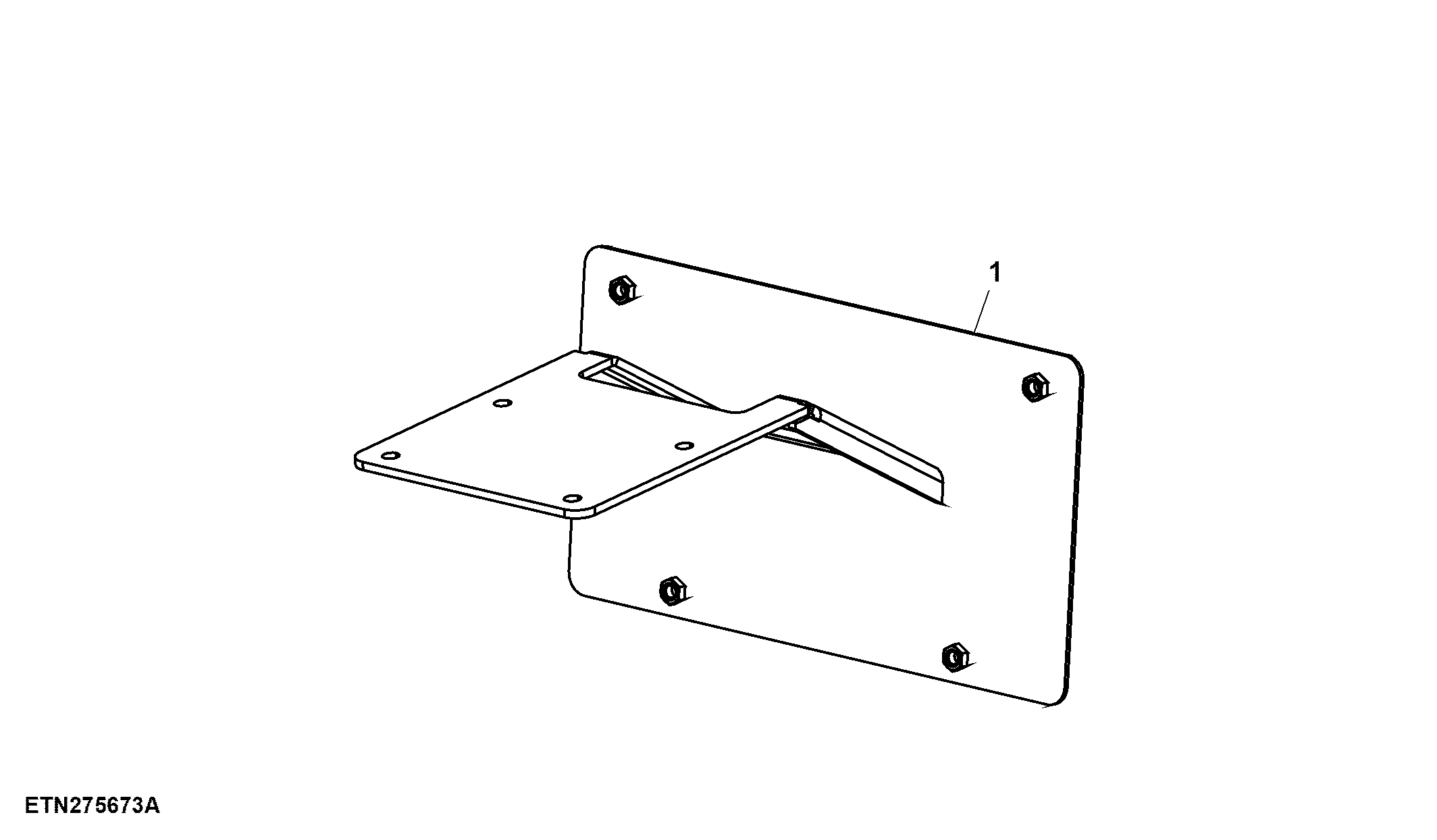 License Plate / Bracket, Roof, Front