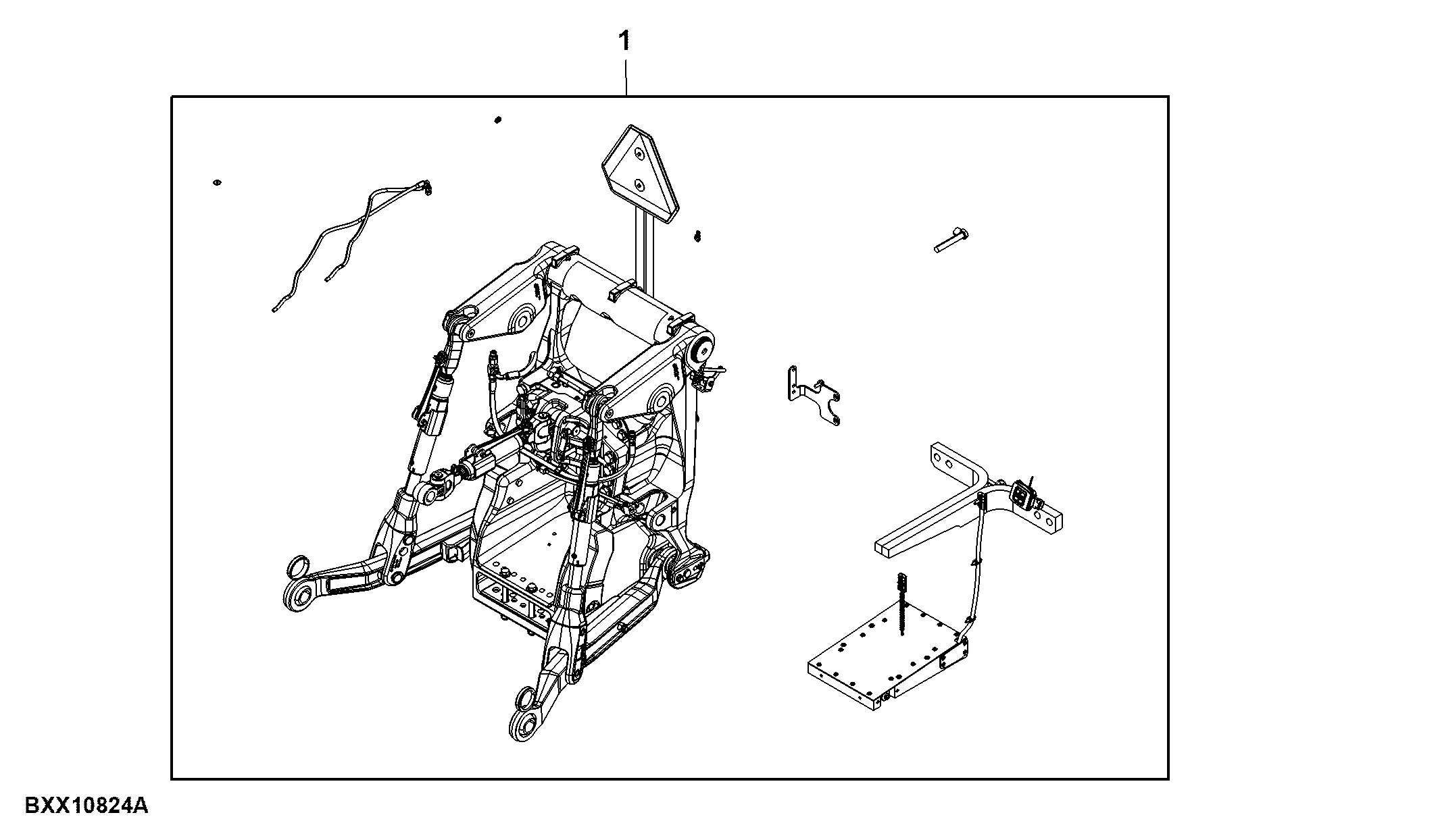 Electro-Hydraulic 3-Point Hitch, Attachment