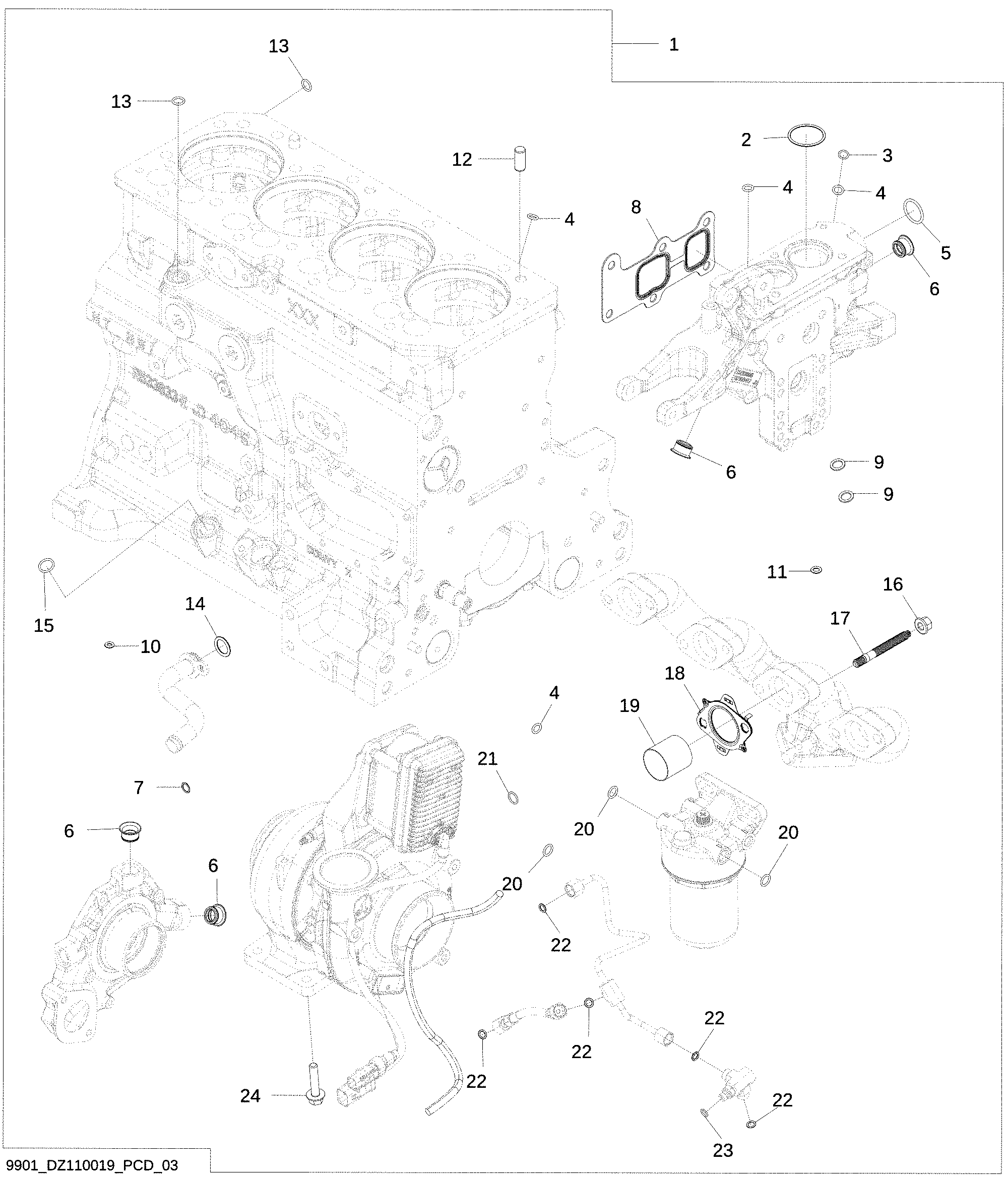 9901 Cylinder Head Removal Gasket Kit (3/3)