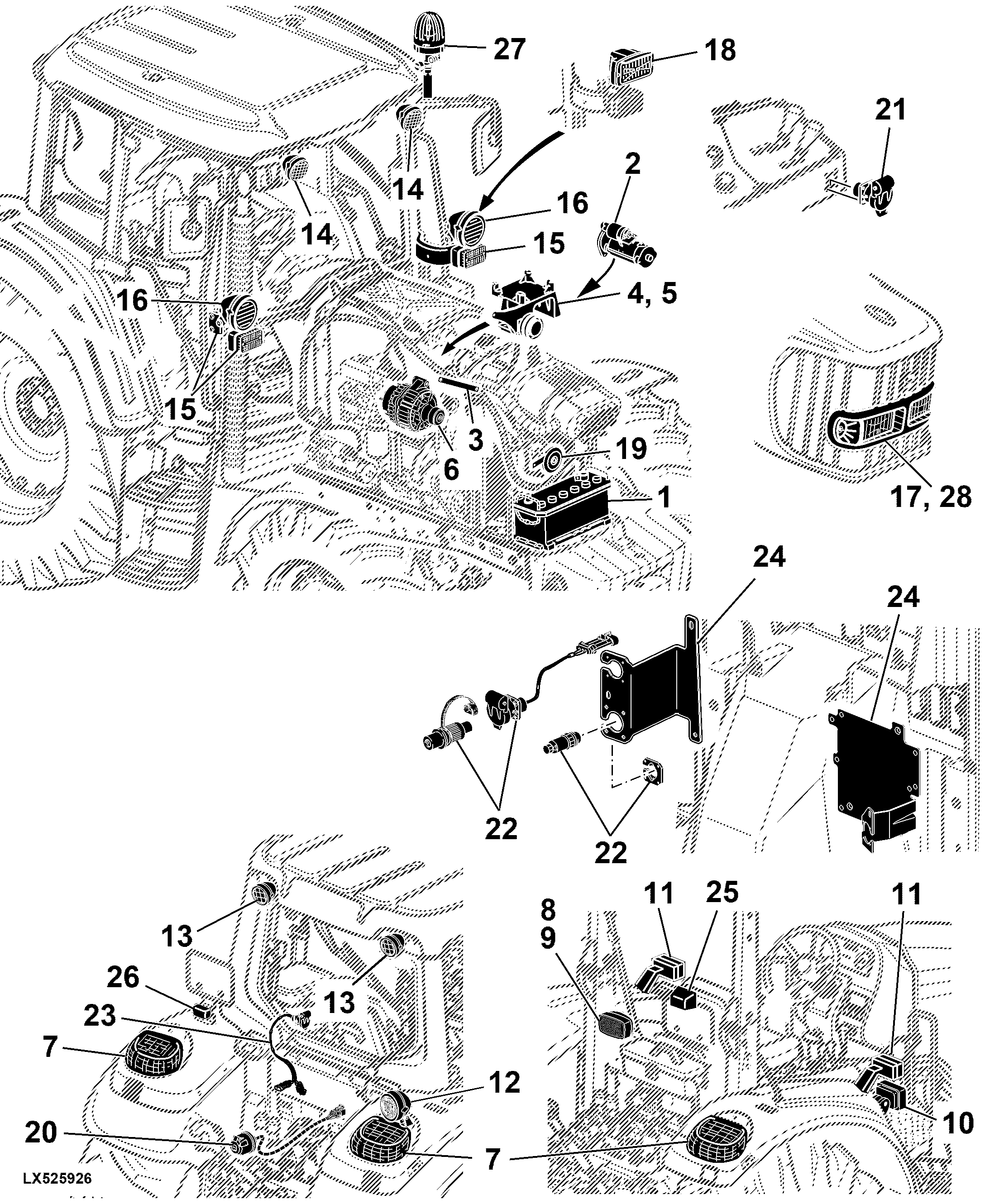 41 ELECTRICAL COMPONENTS / BASIC EQUIPMENT WITHOUT WIRING HARNESSES