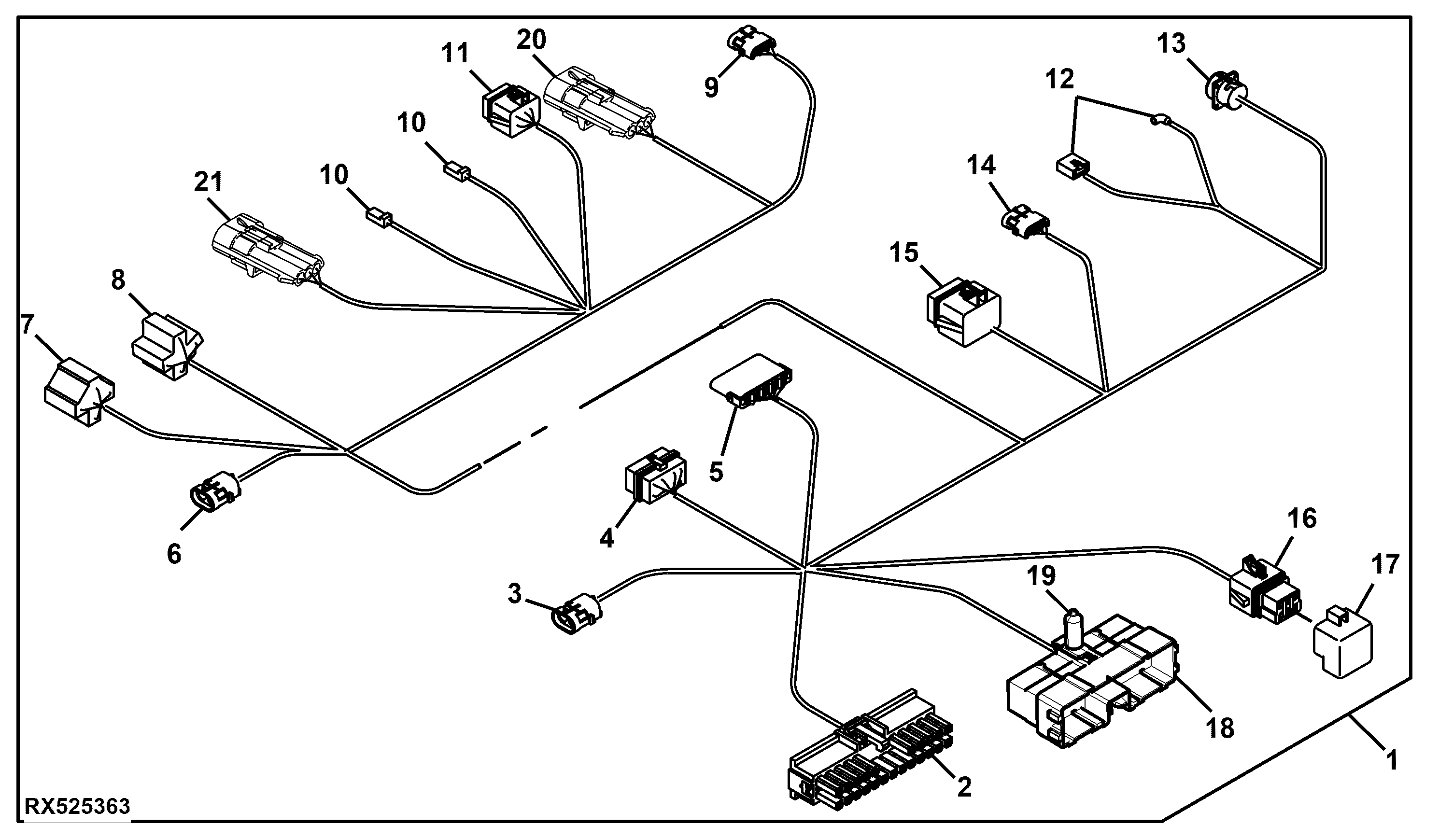 Wiring Harness, Driver information (CONSOLE) ( - 902999)