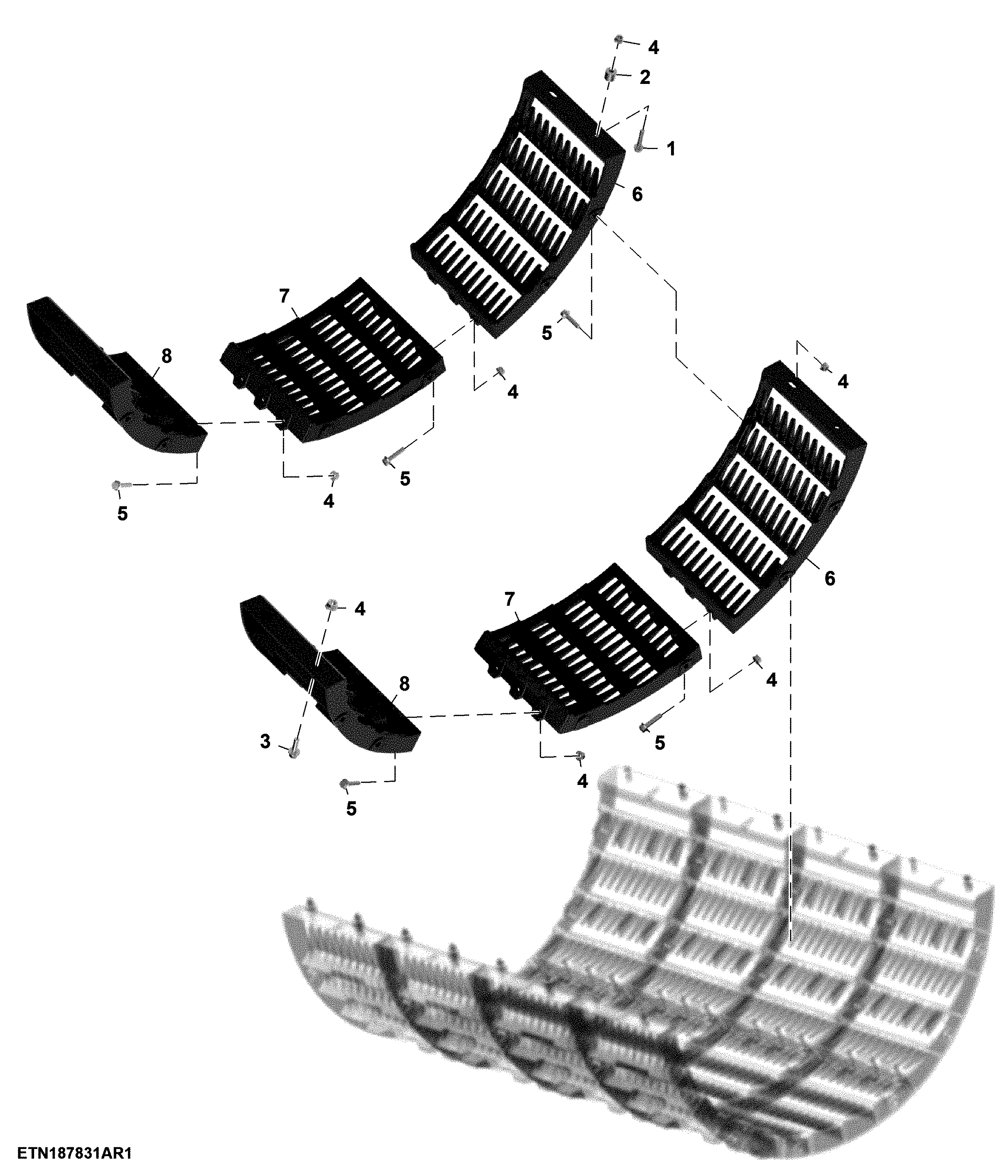 Cast Separator Grates, W/ Interrupters (140589 - )