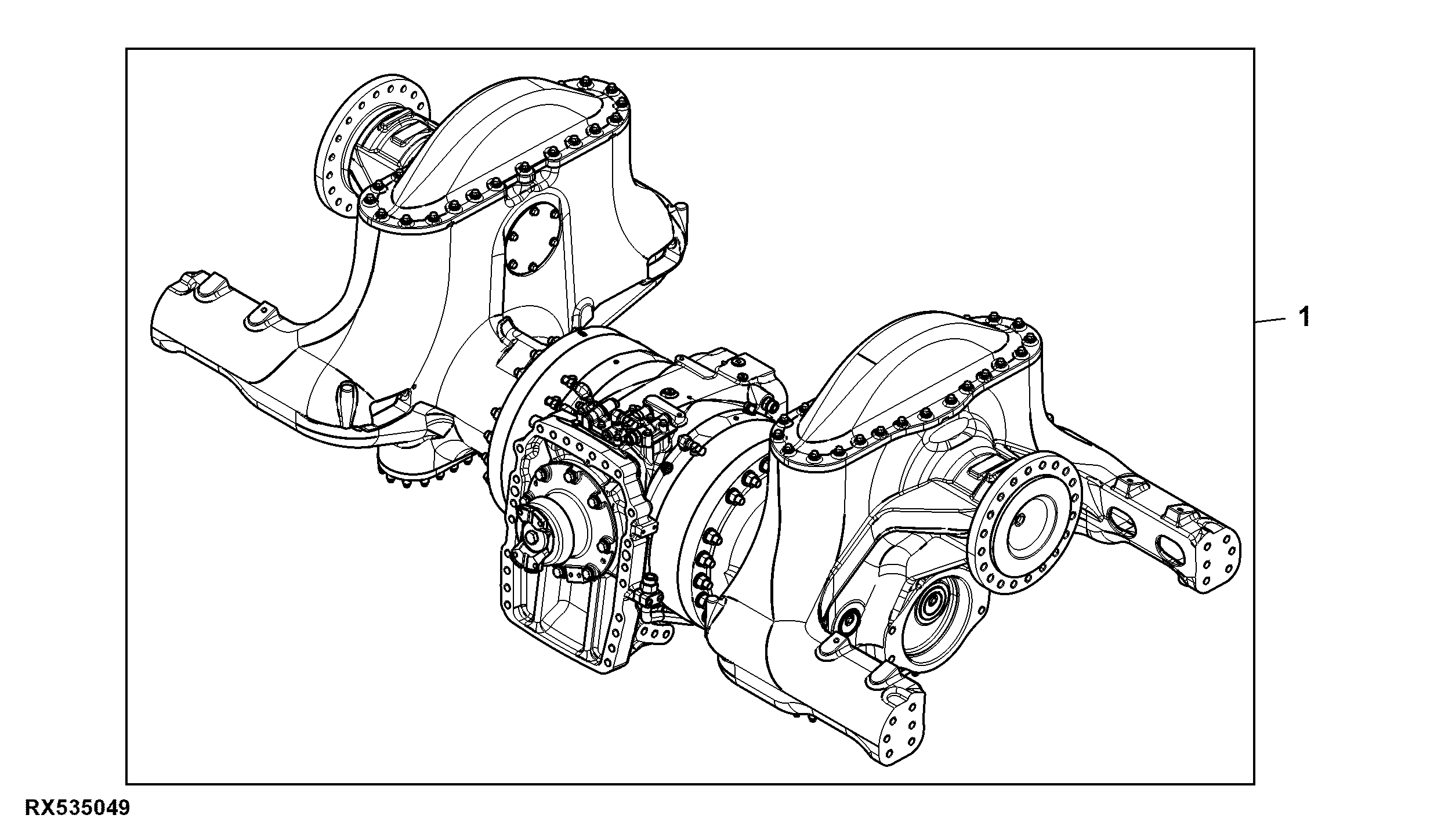 Front Axle Assembly, 88" Axle Spacer