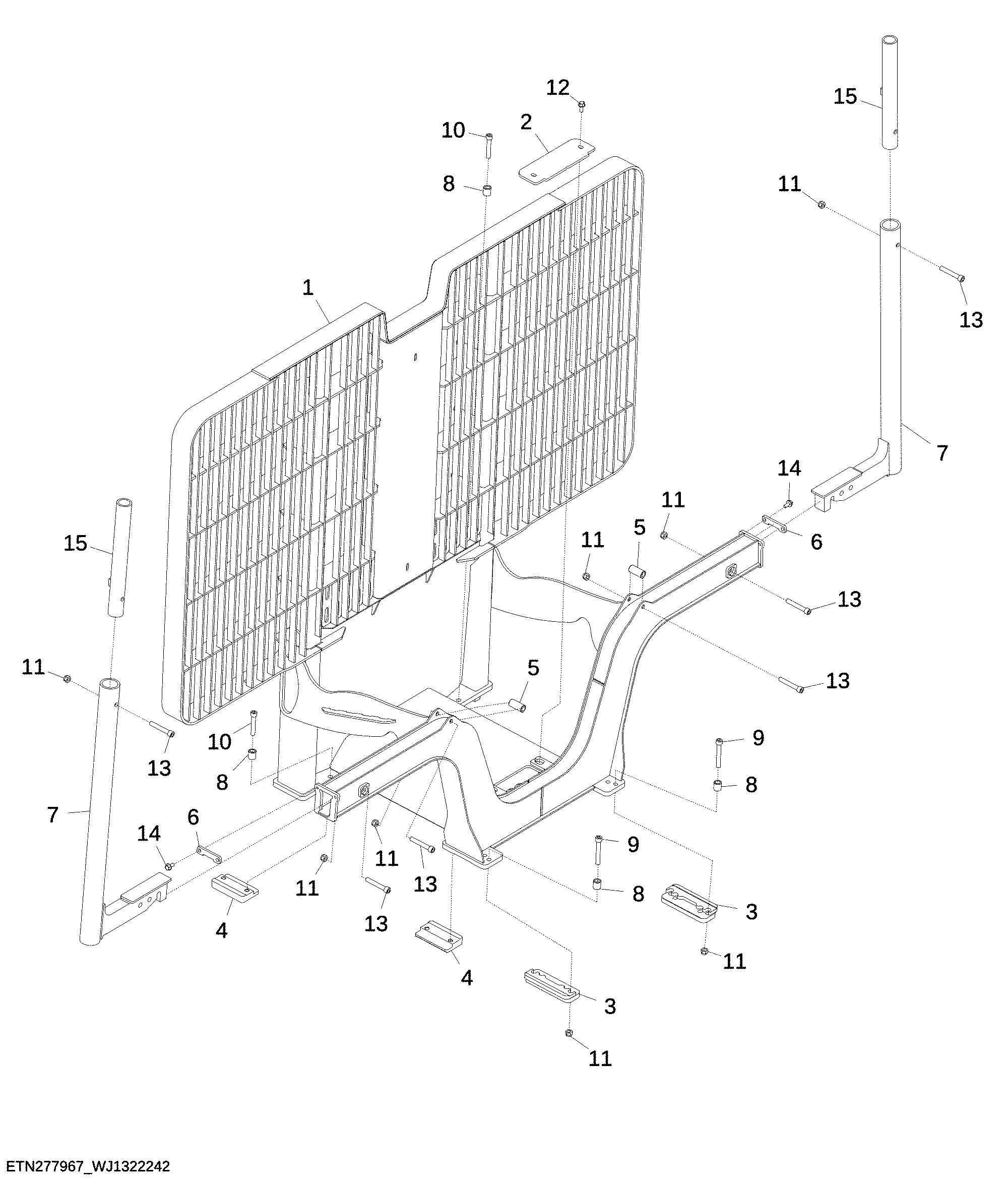Headboard, 4.4 m², VLS, Manually Adjustable Bunk