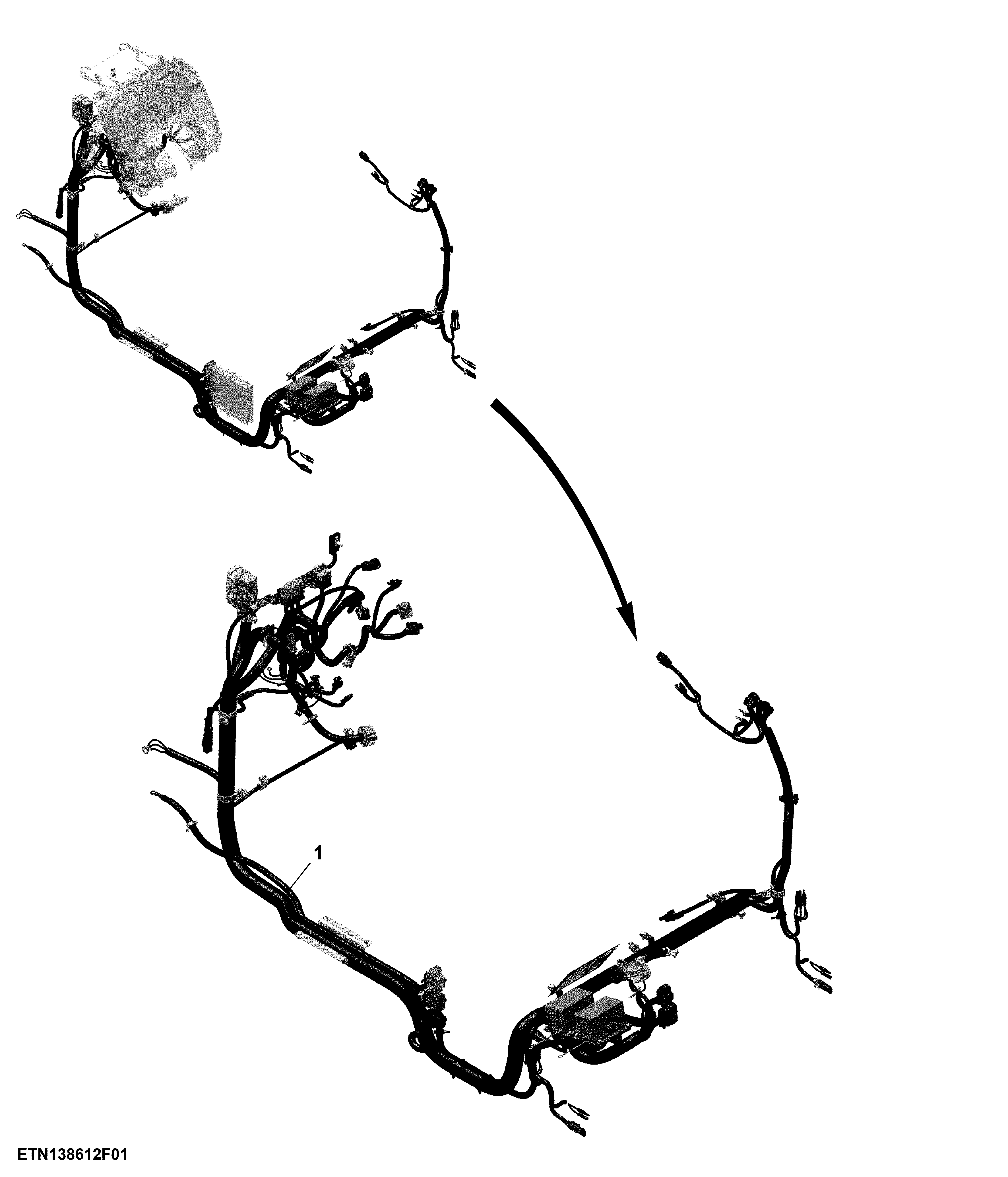 Transmission Wiring Harness, PowrReverser™ Plus, OOS (1/6)