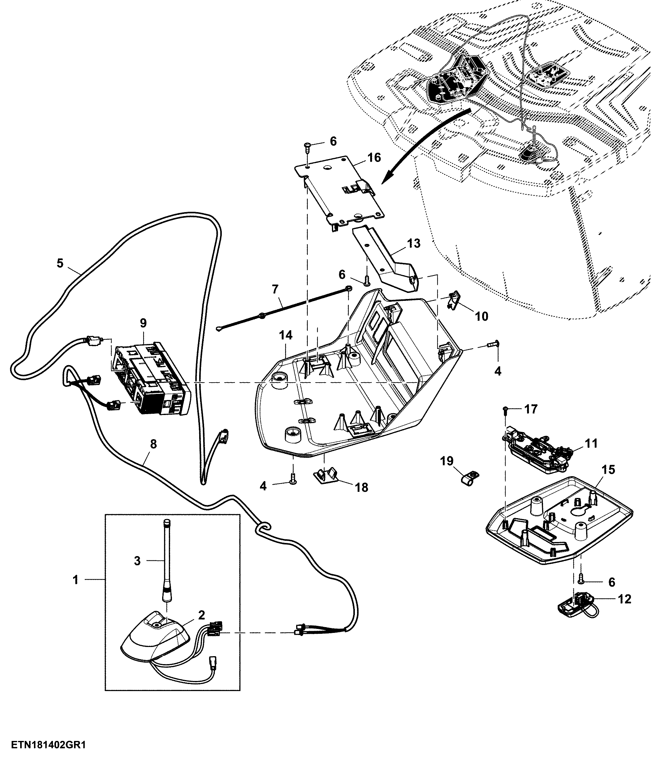 Radio W/O Satellite Feature and W/ Bluetooth