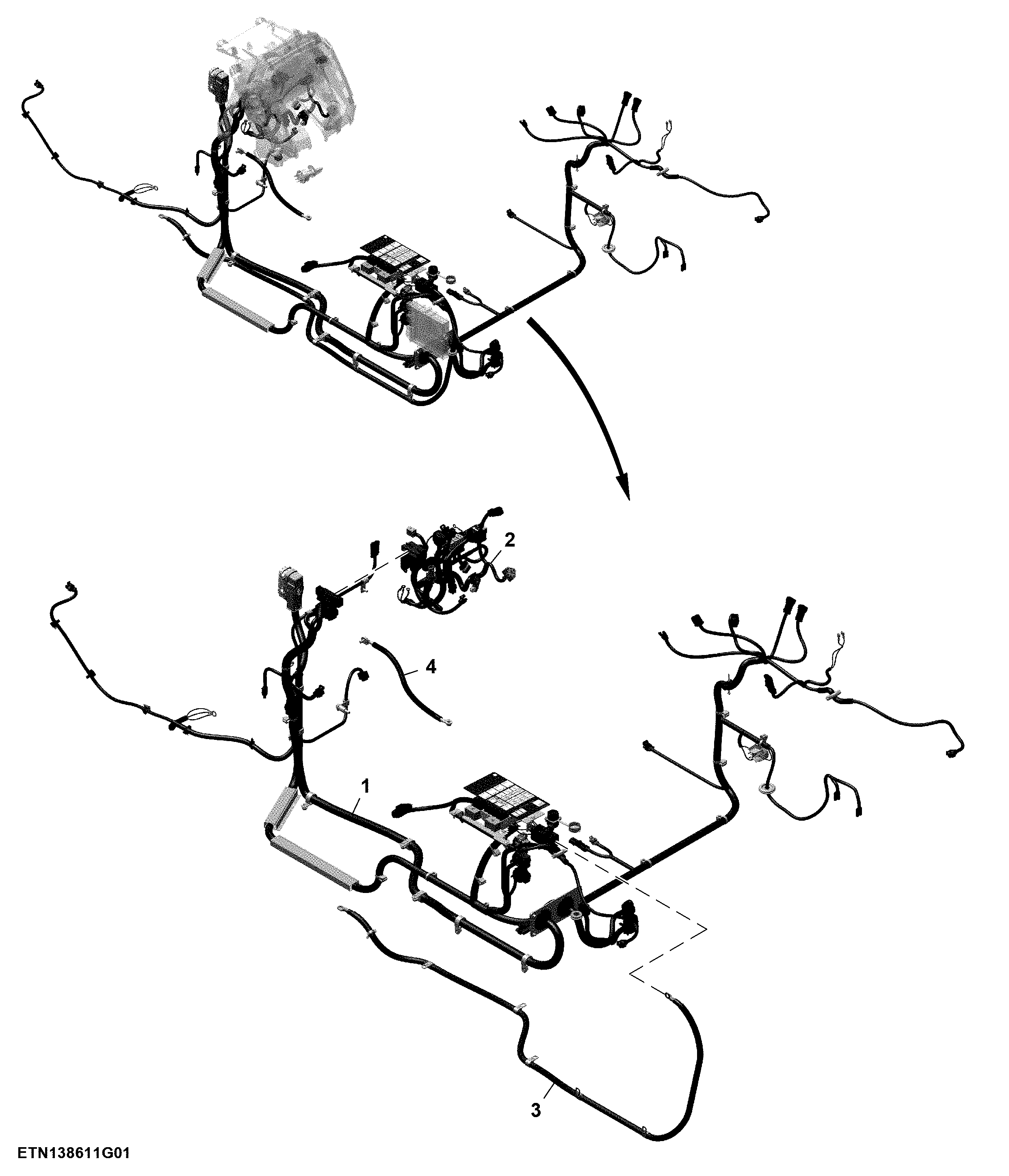 Cab Wiring Harness, PowrReverser™ Plus(1/6)