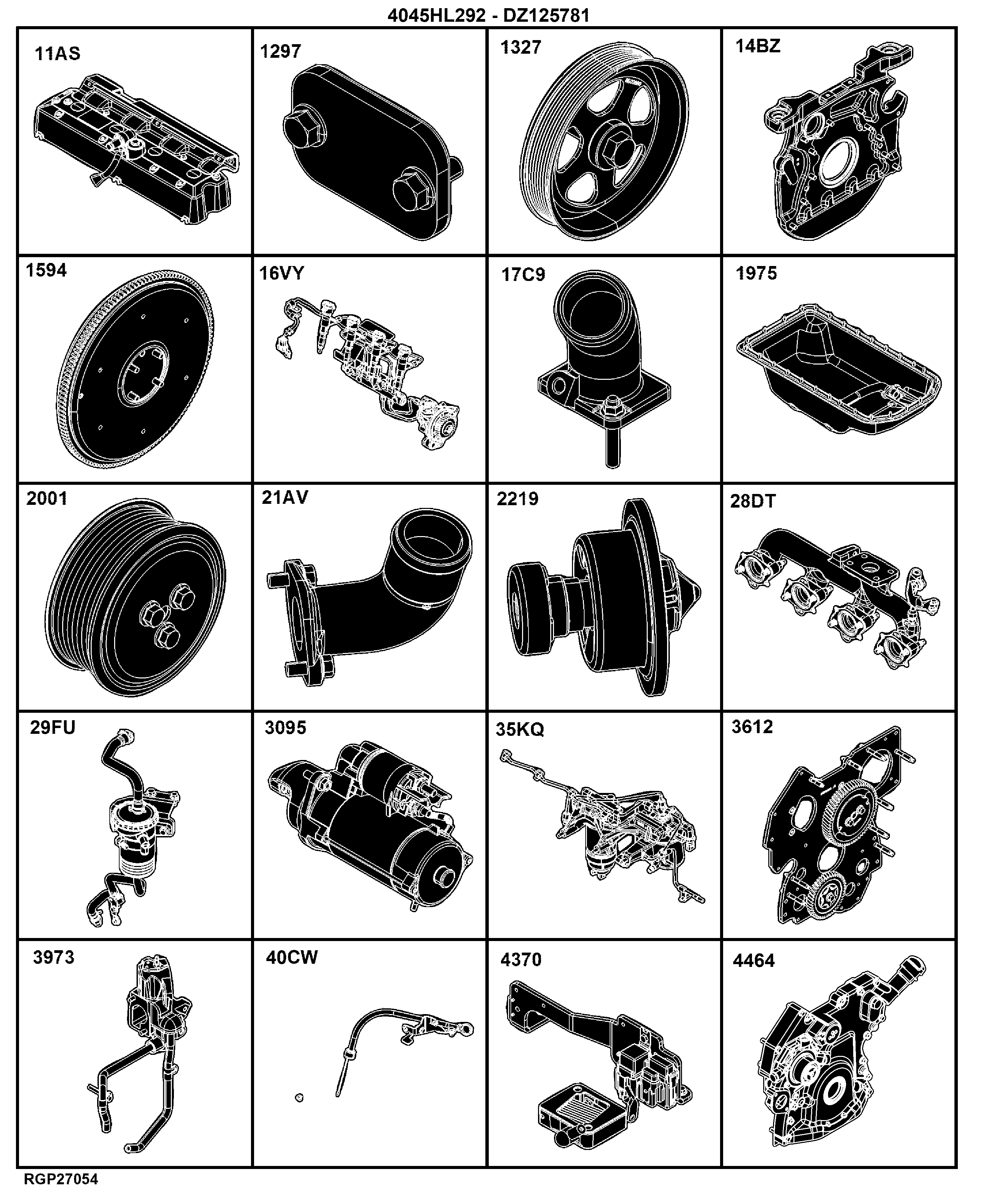 E5 Engine 4045HL292-DZ125781-ETN280880