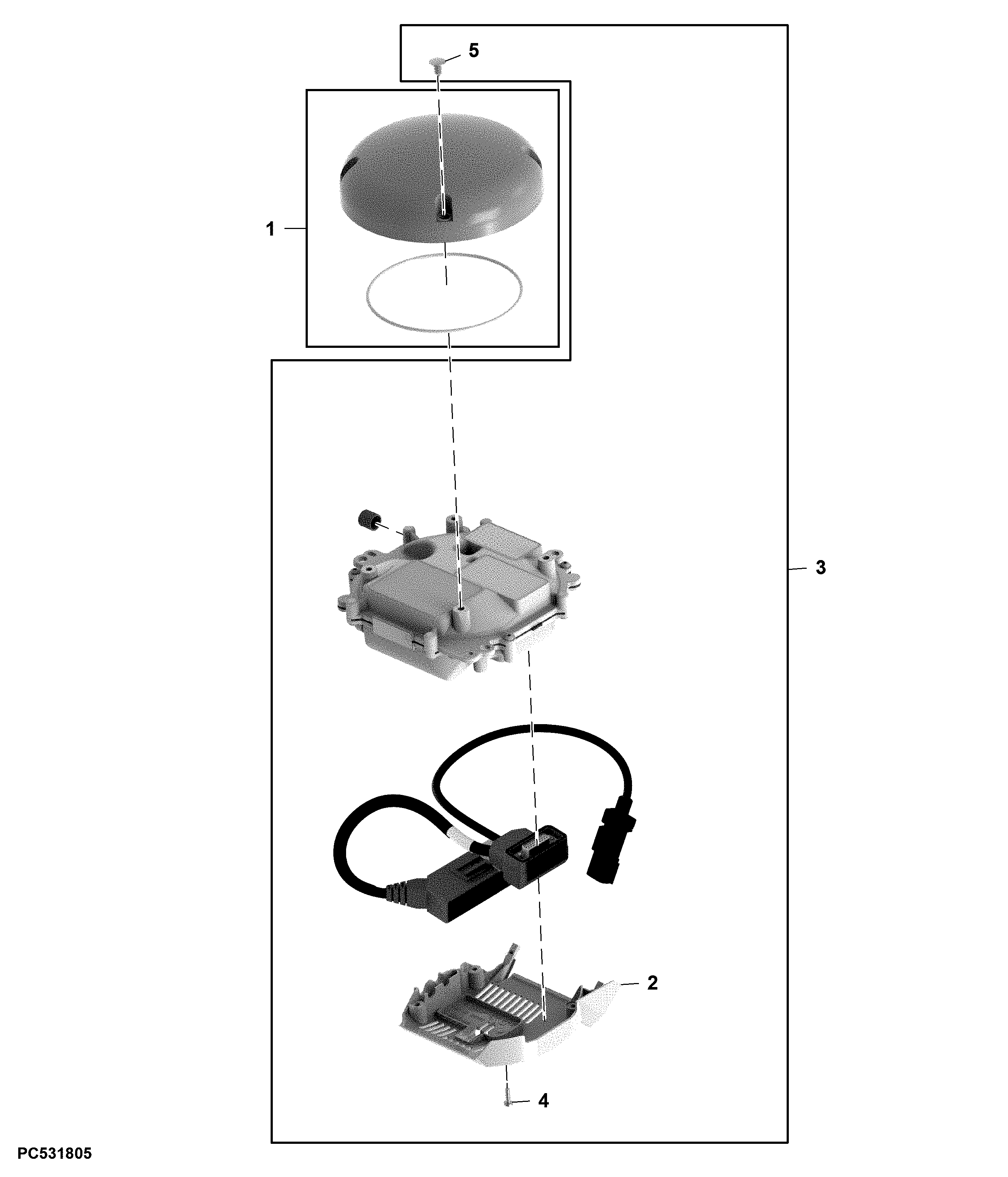 Position Receiver, SF7000 Integrated Upgrade kit W/antenna