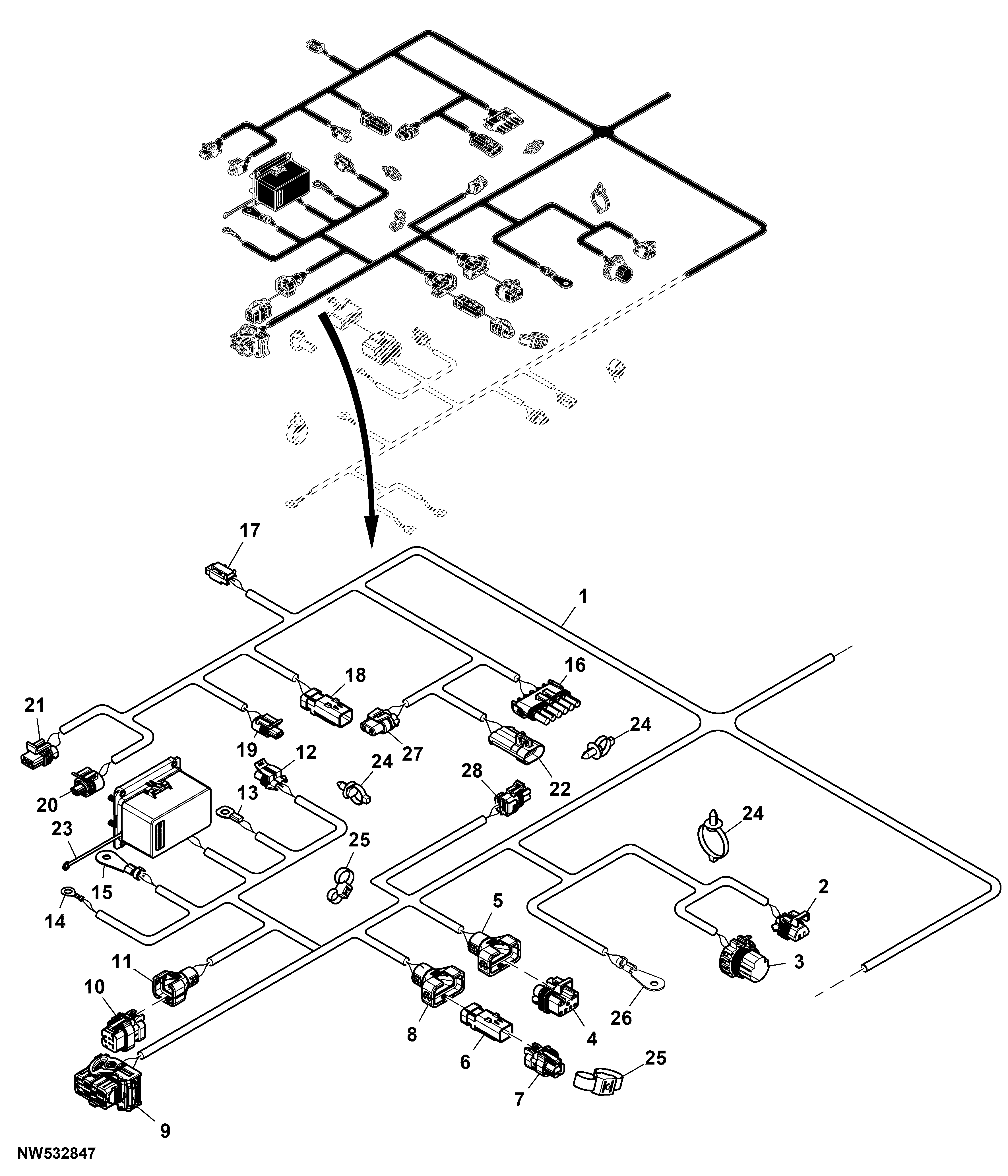 Chassis Wiring Harness, Tier 2, Dry Box (3 of 4)