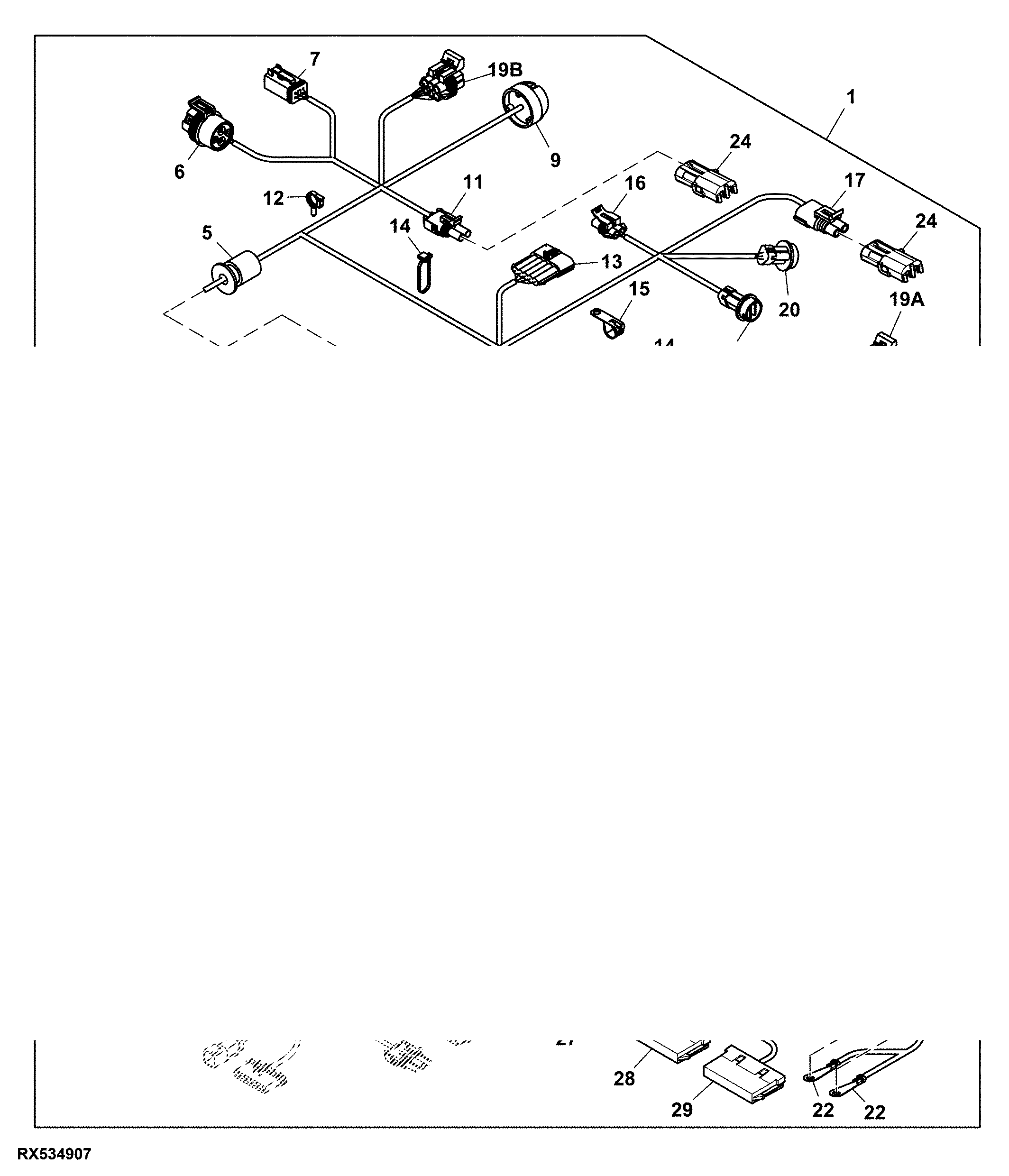 Cab Wiring Harness Connectors (2/3) (North American Version) (IVT)