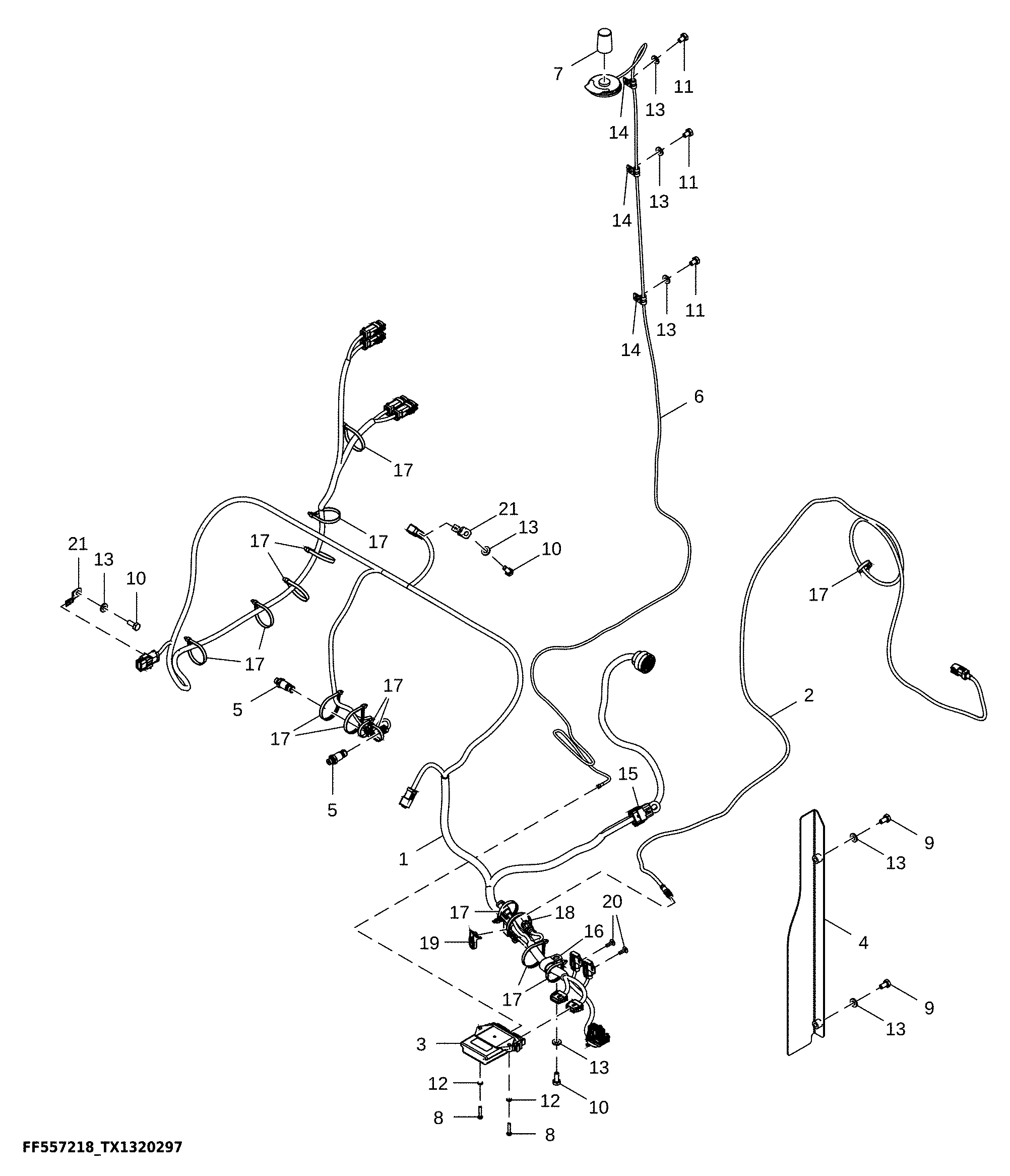 Main Controller and Wiring Harness, Machine Control