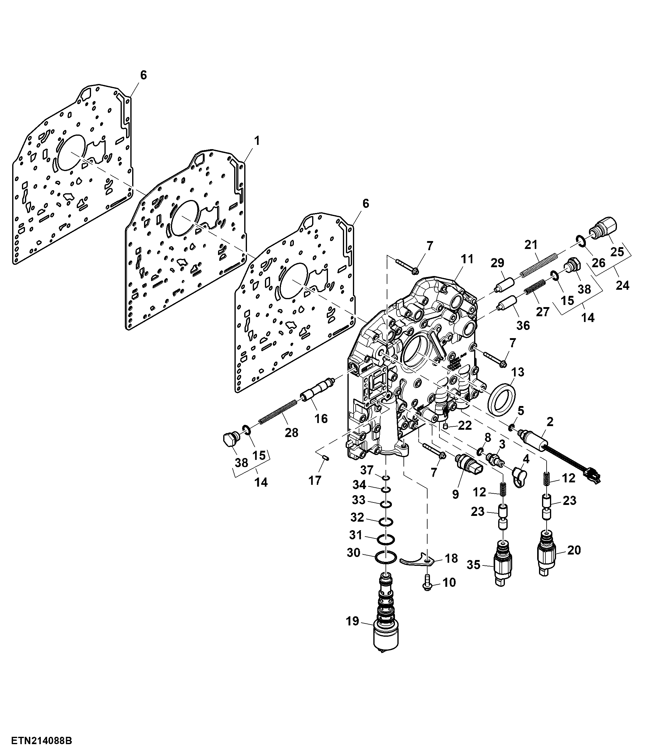 Front Valve Housing and Valve, PowrQuad™ or CommandQuad™