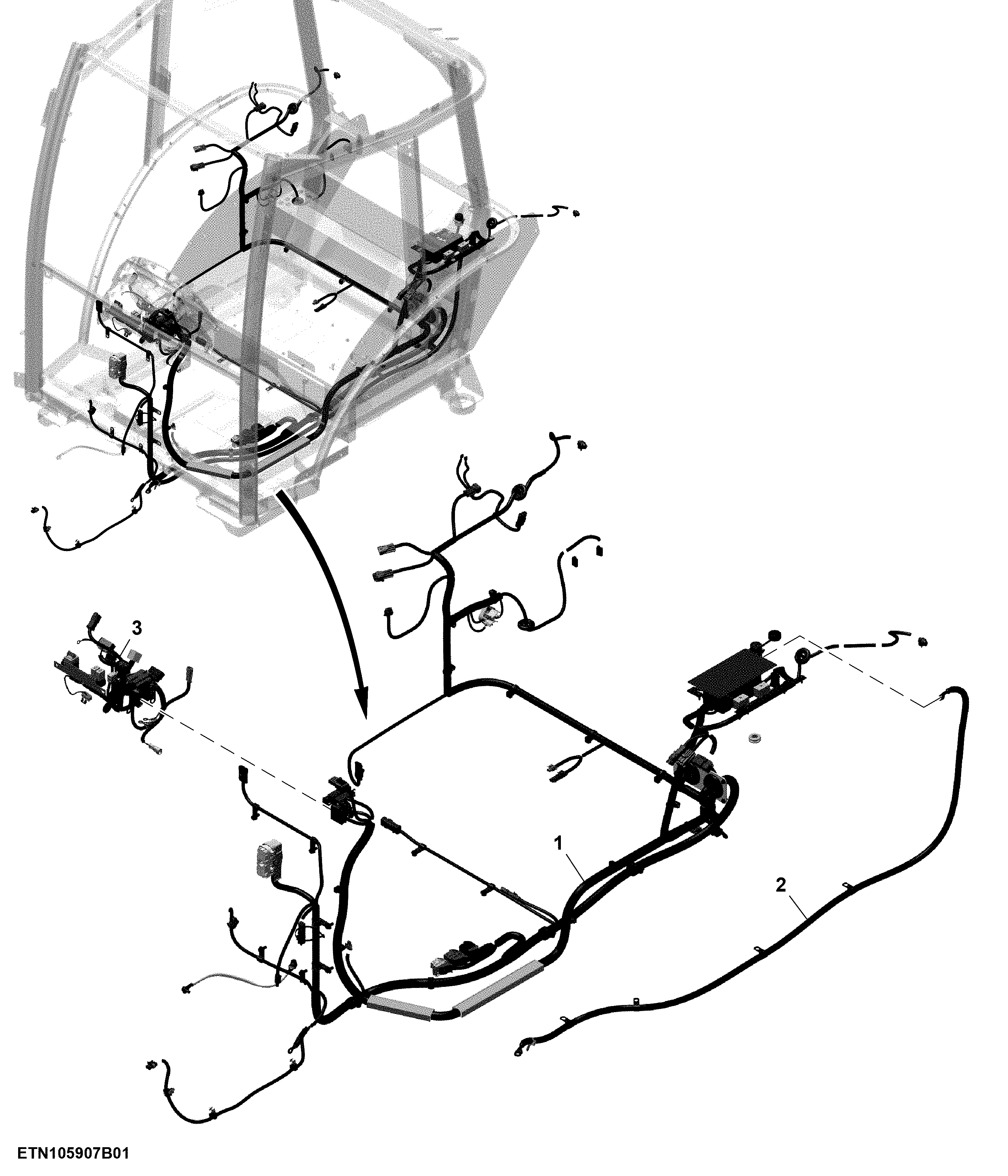 Cab Wiring Harness, PowrReverser™ (1/6)