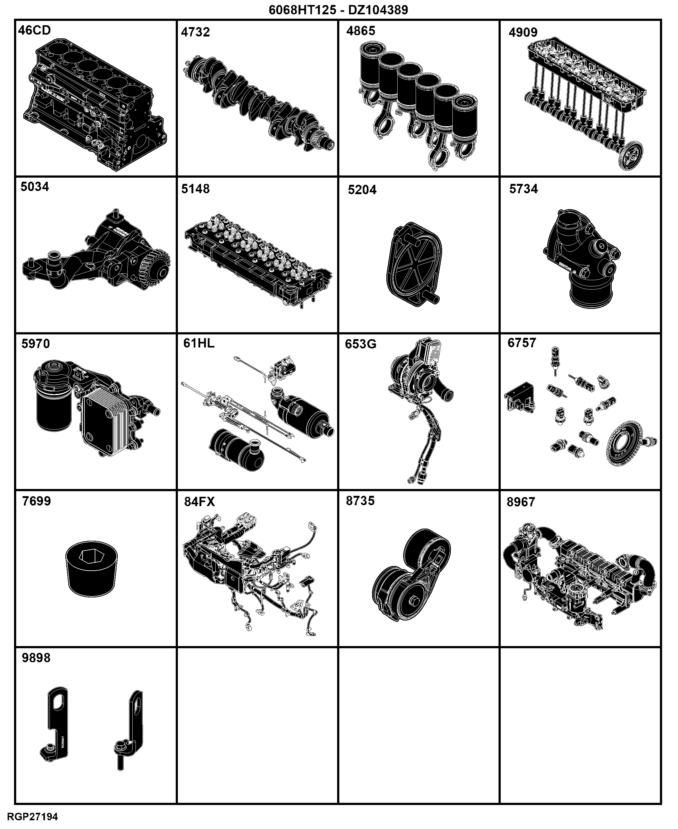 4 Engine 6068HT125-DZ104389