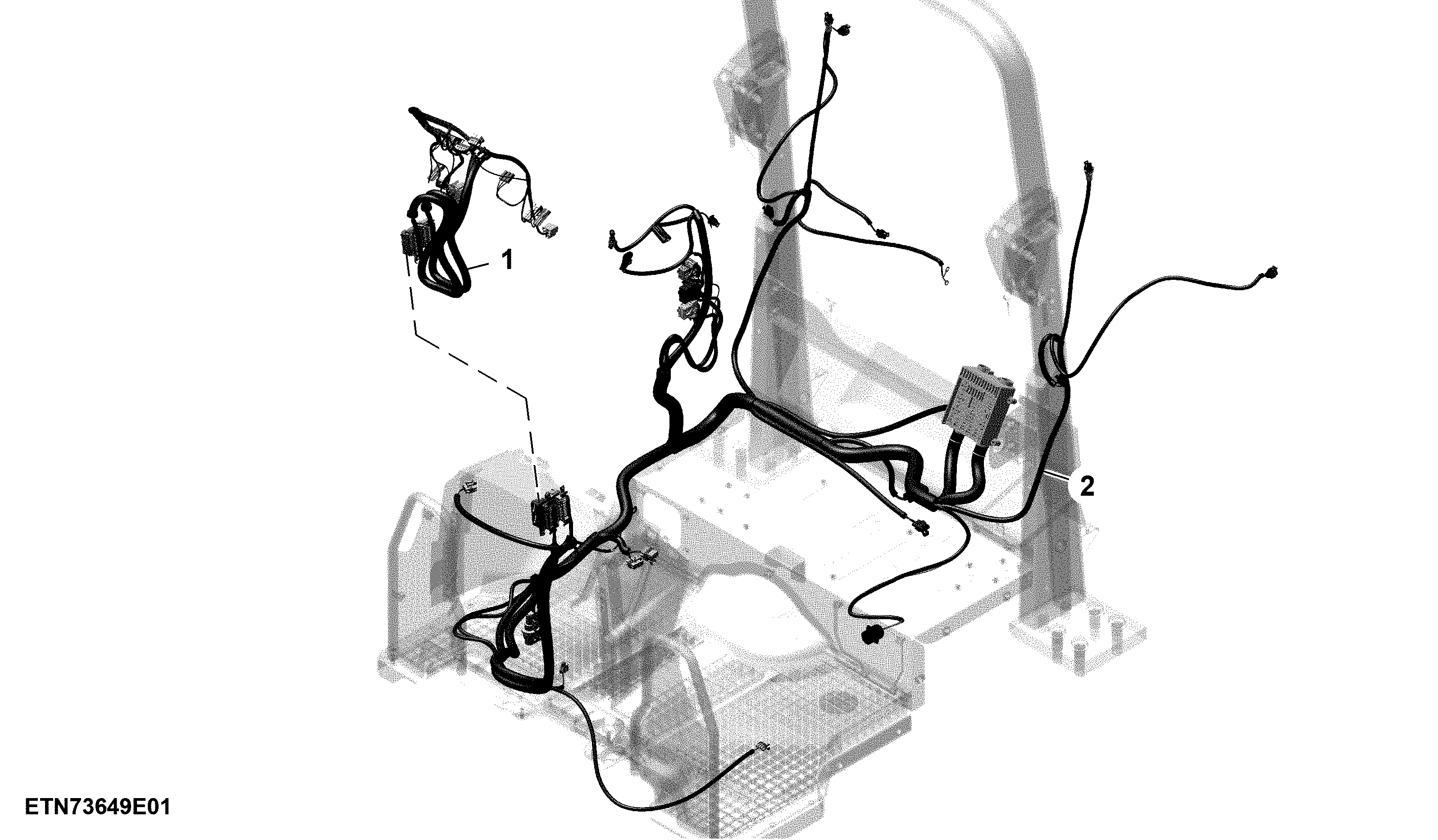 Wiring Harness, Operators Platform W/O Cab (1/5)