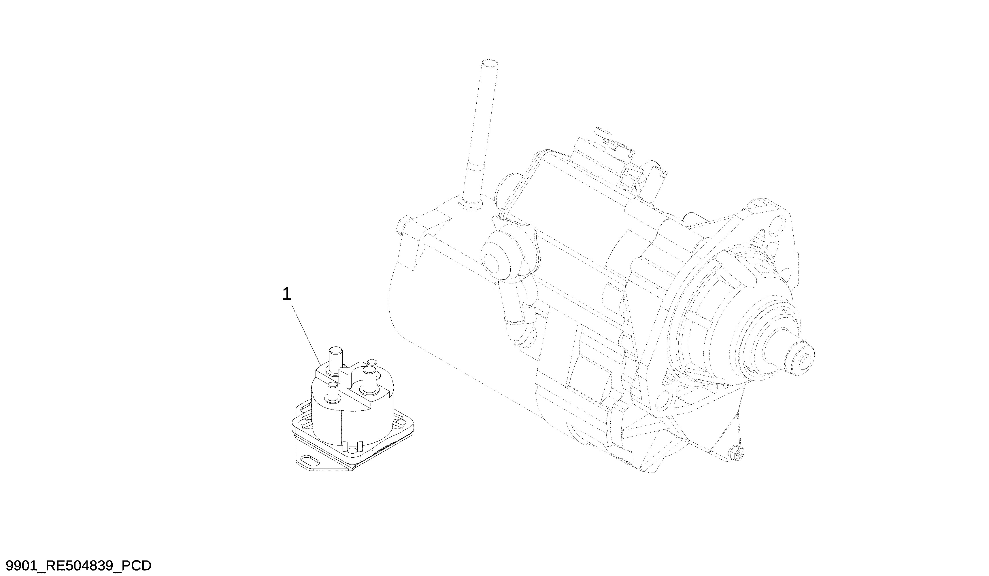 9901 Starter Relay 24 V