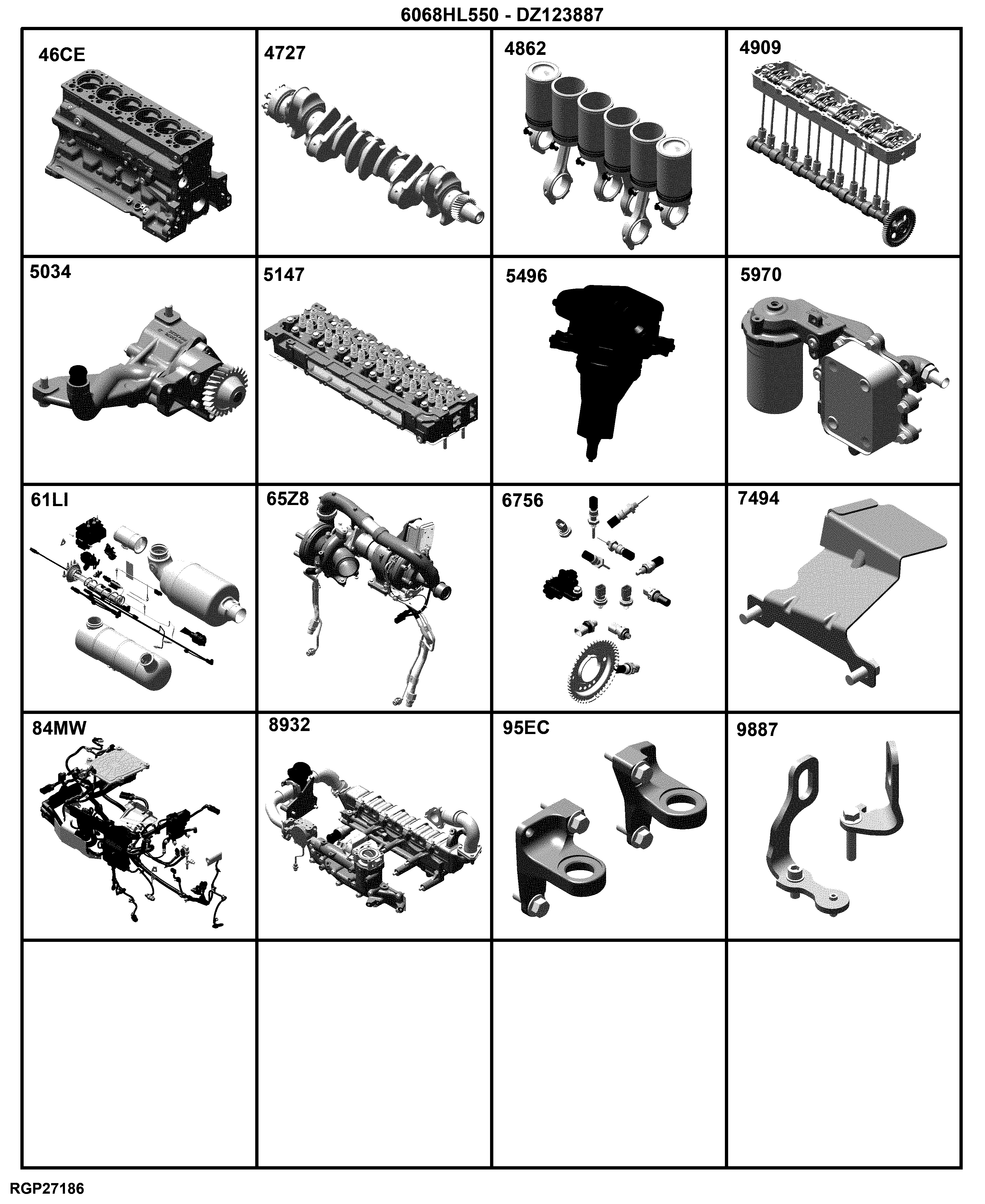 E1 Engine 6068HL550-DZ123887