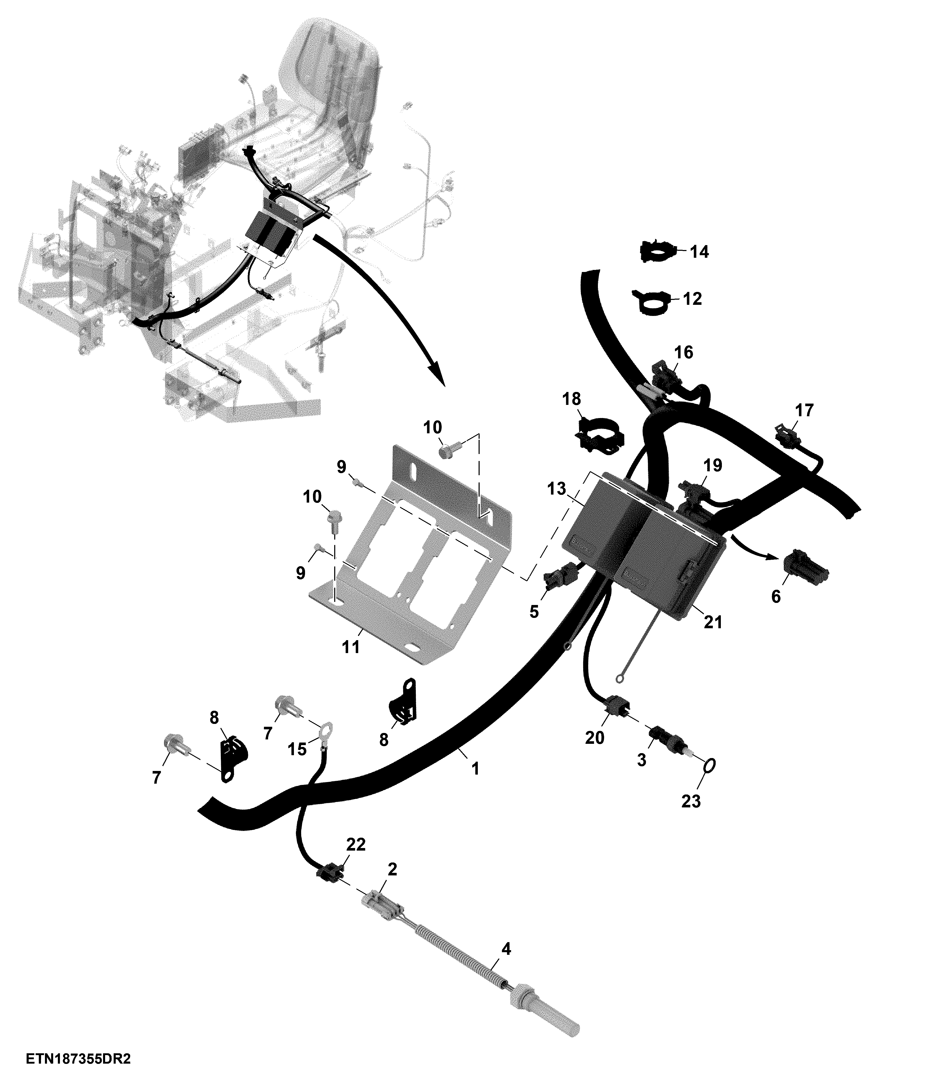Main Wiring Harness, PowrReveser™, OOS (6/6)