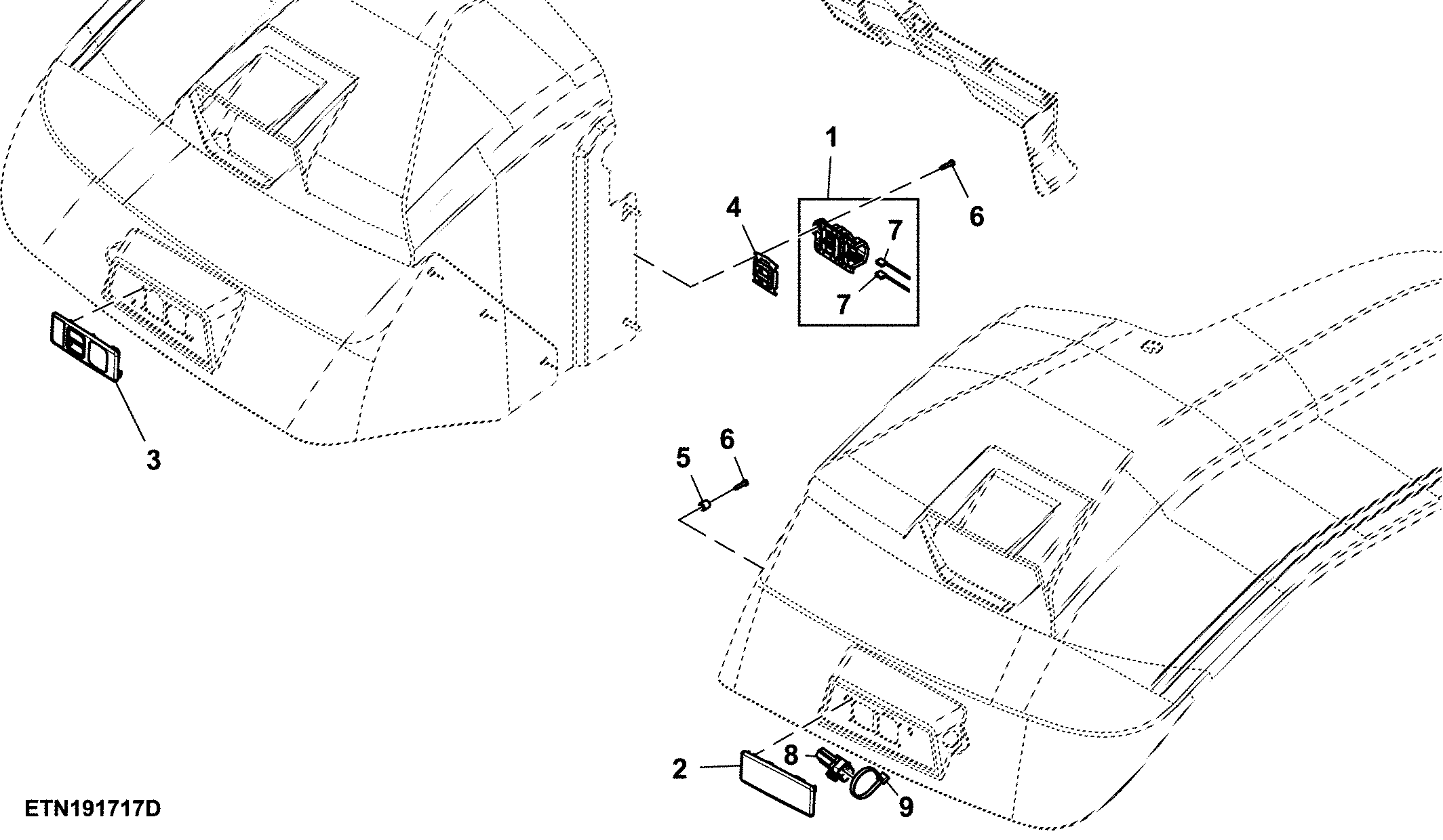 Rear Hitch Control, Remote, W/ Fender Extension