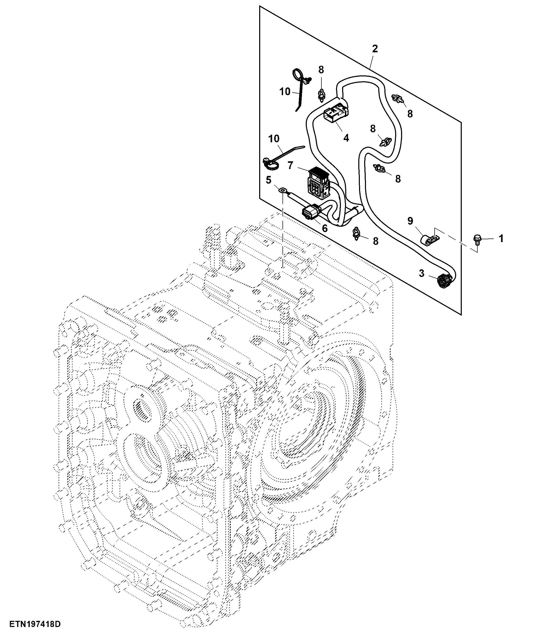 Wiring Harness, Electromagnetic PTO Shifting