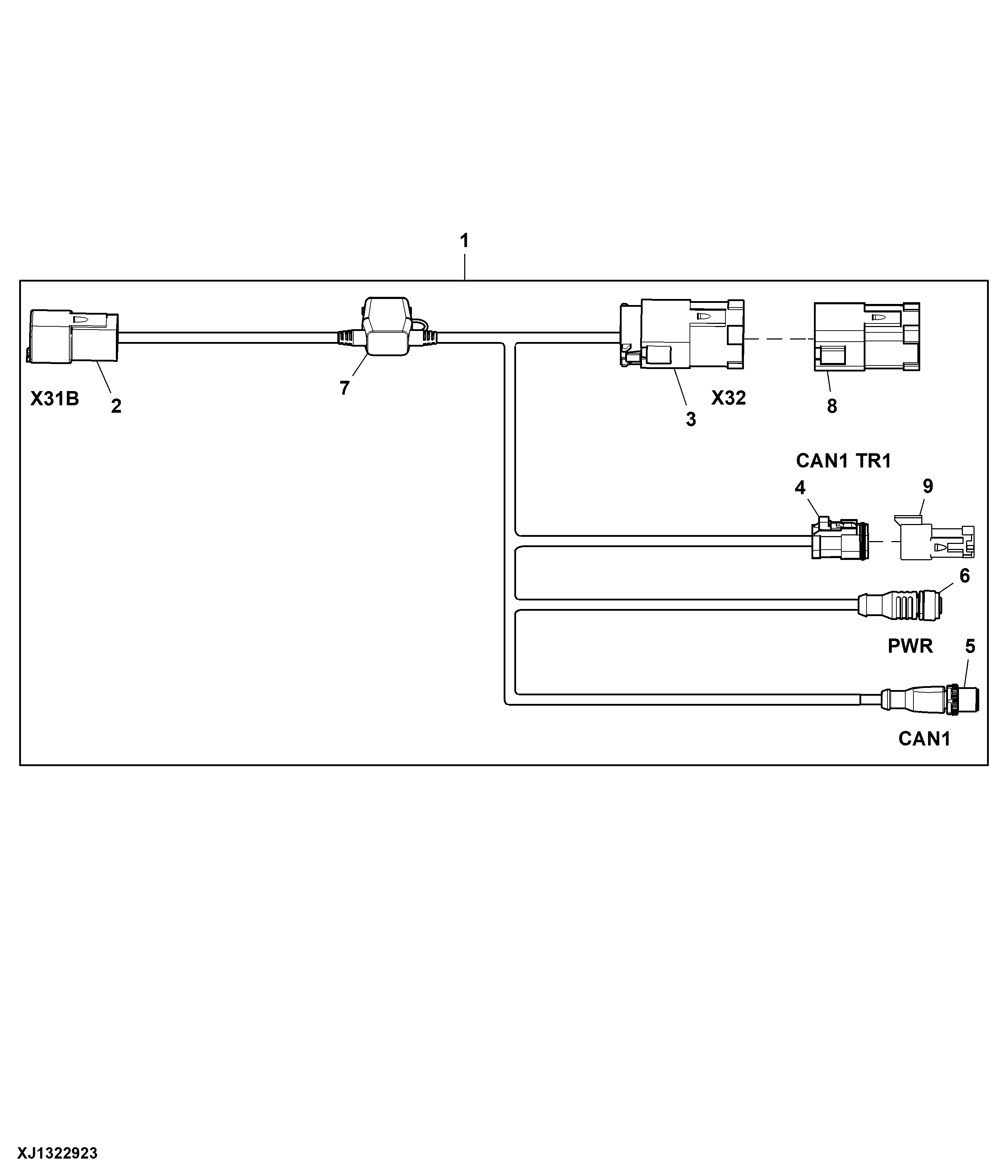 XL4 PC Monitor Interface Cable — Two-Position Switch