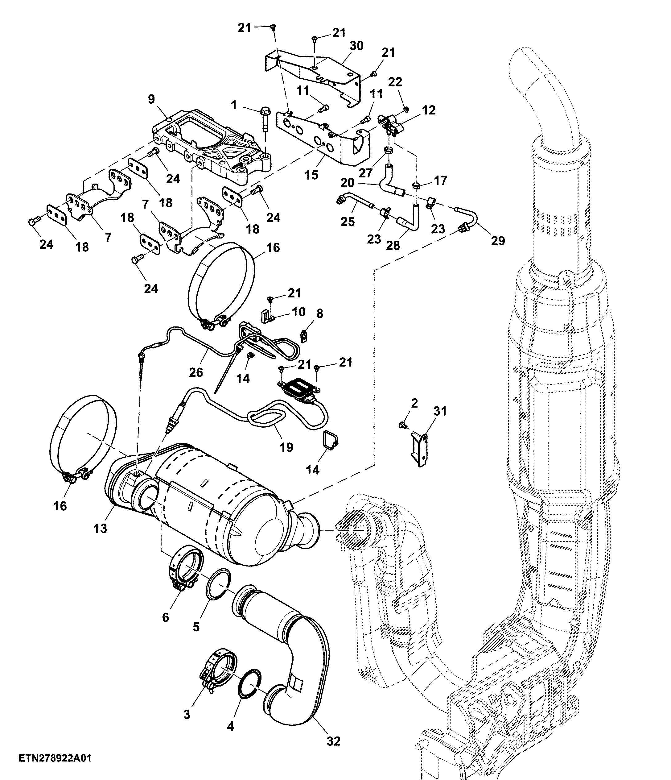 Aftertreatment, Exhaust System, W/ Loader, Stage V