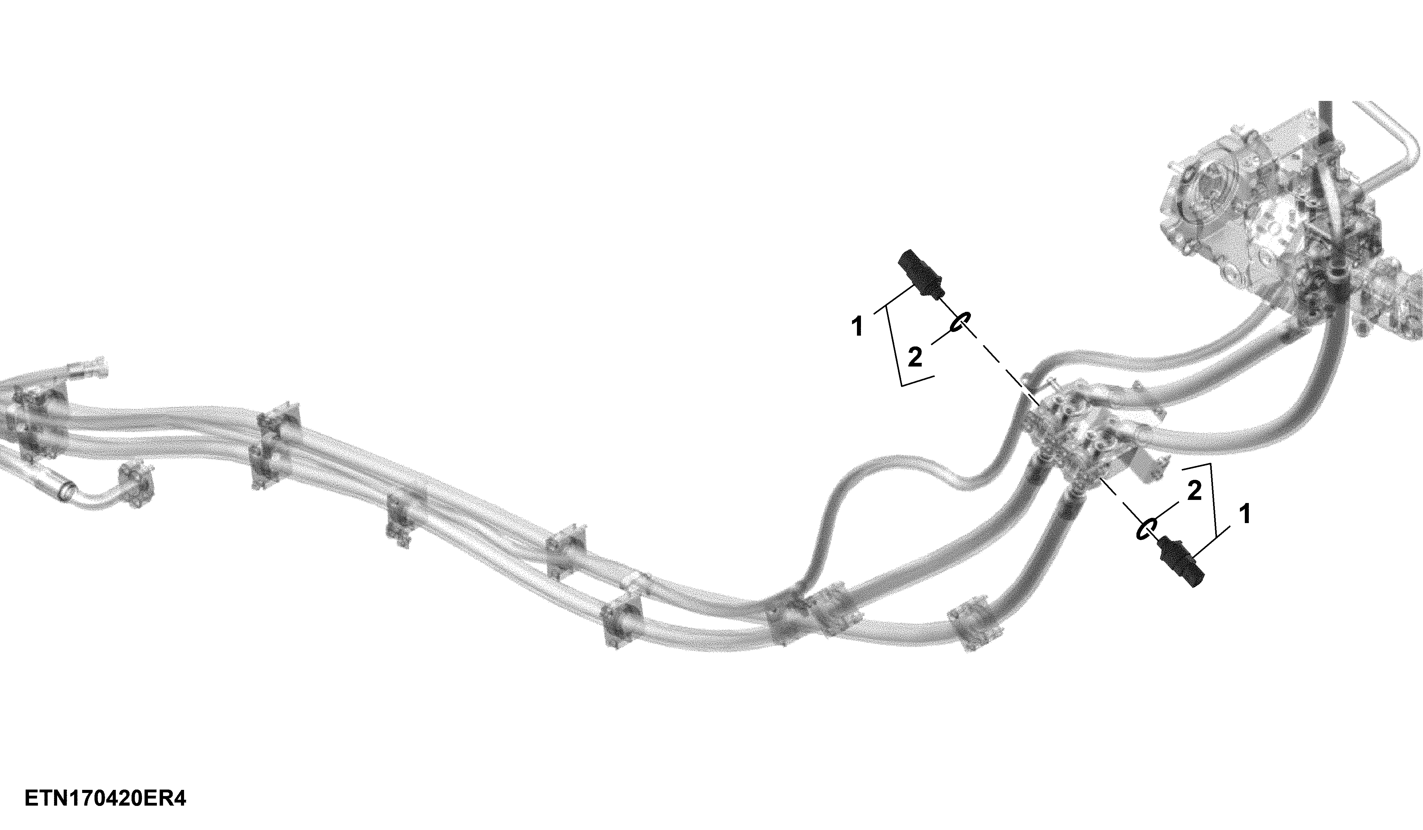Pressure Sensors, Hydrostatic Forward and Reverse, Push Button Shift Transmission, 4WD