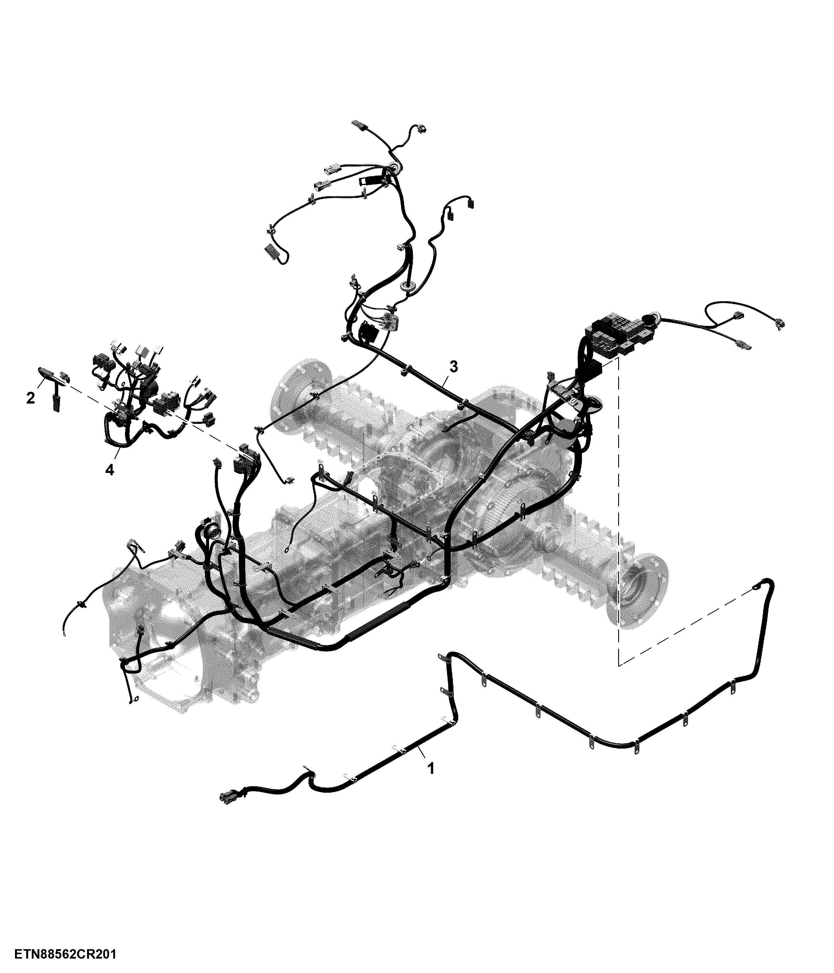 Wiring Harness, 9X3, Cab (1/6)