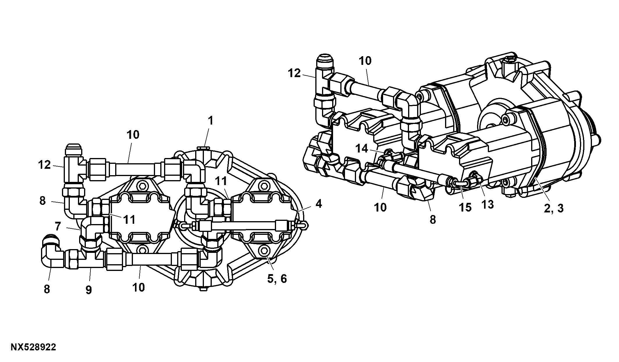 Dual Pinion High Performance Hydraulic Gear Case