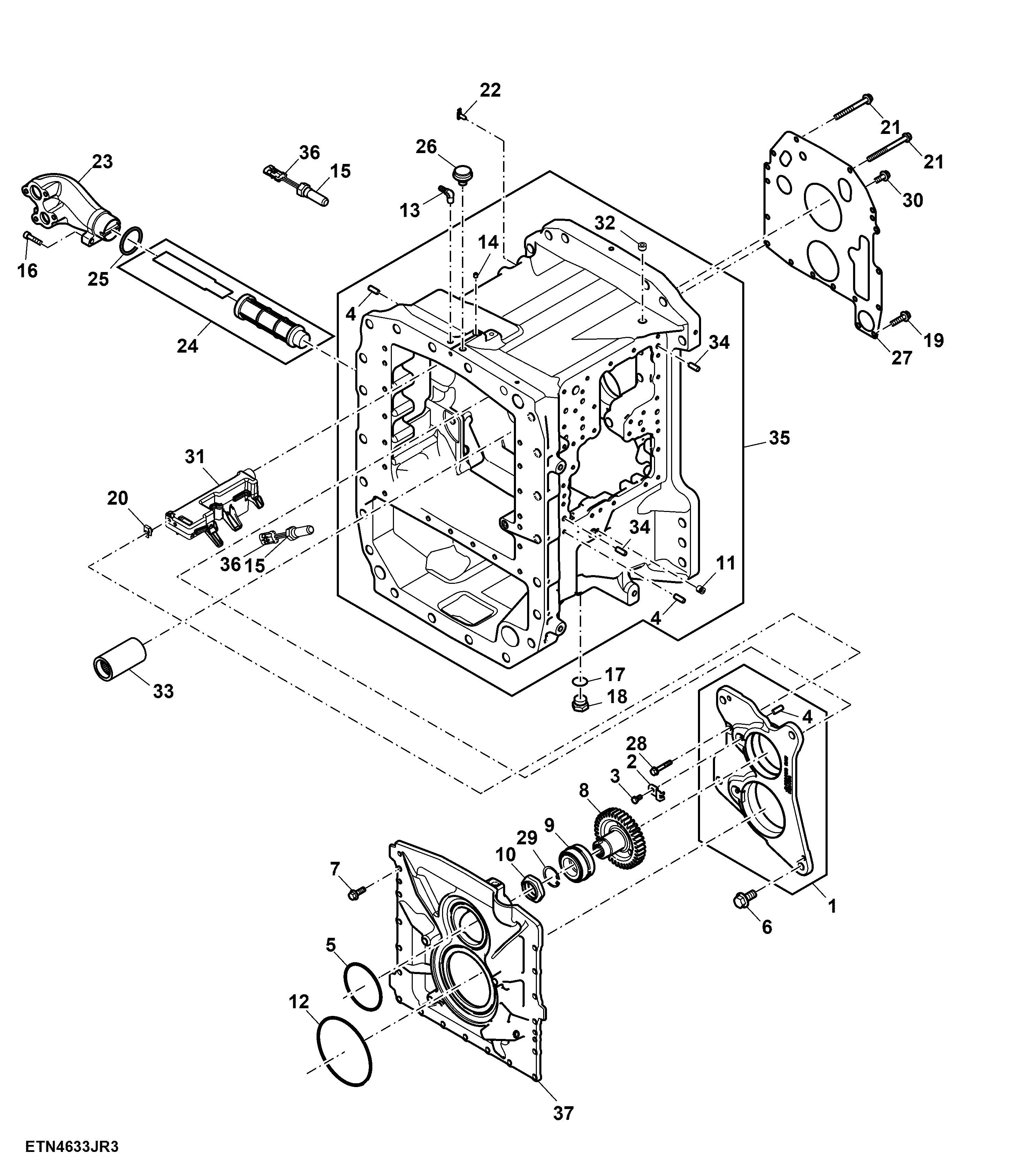 Housing, Range Box W/O Torque Sensor, PowrQuad™