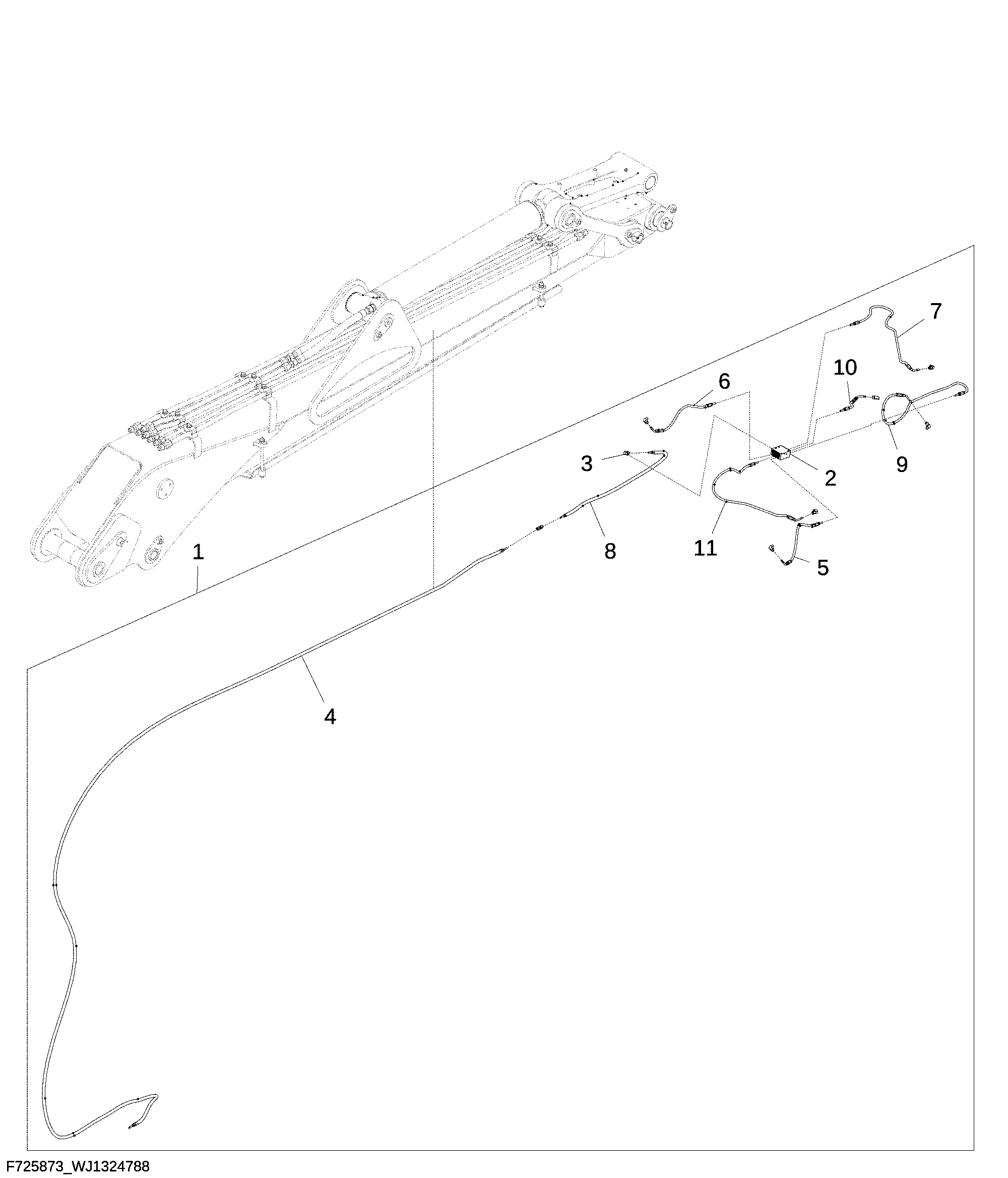 Lubrication Harness, SSV 6, CF5, CF7 / CF7S